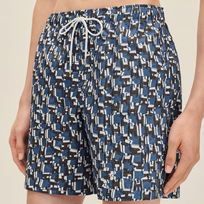 Café "H Cut Remix" Swim Trunks