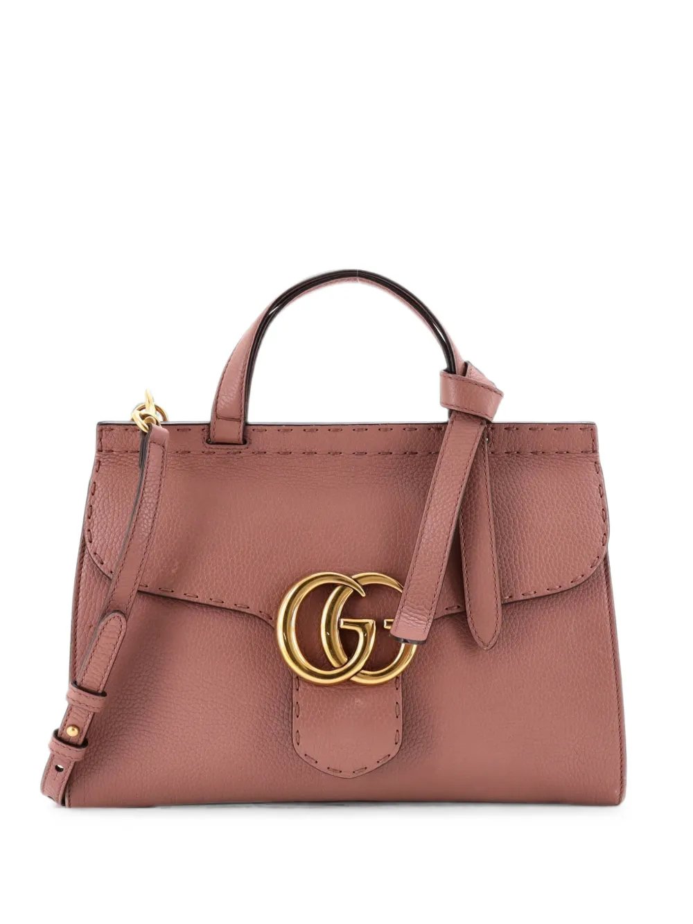 GG Marmont Top Handle Bag Leather Small satchel