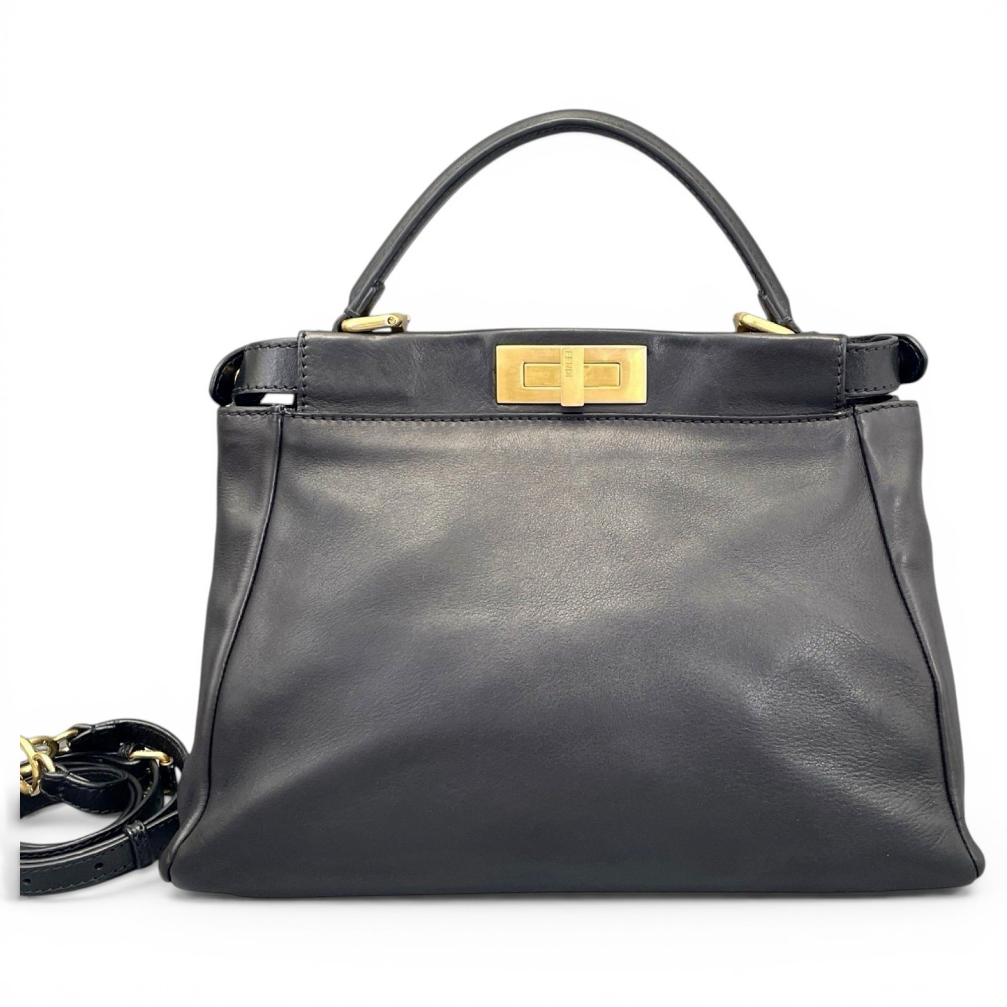 Peekaboo leather handbag