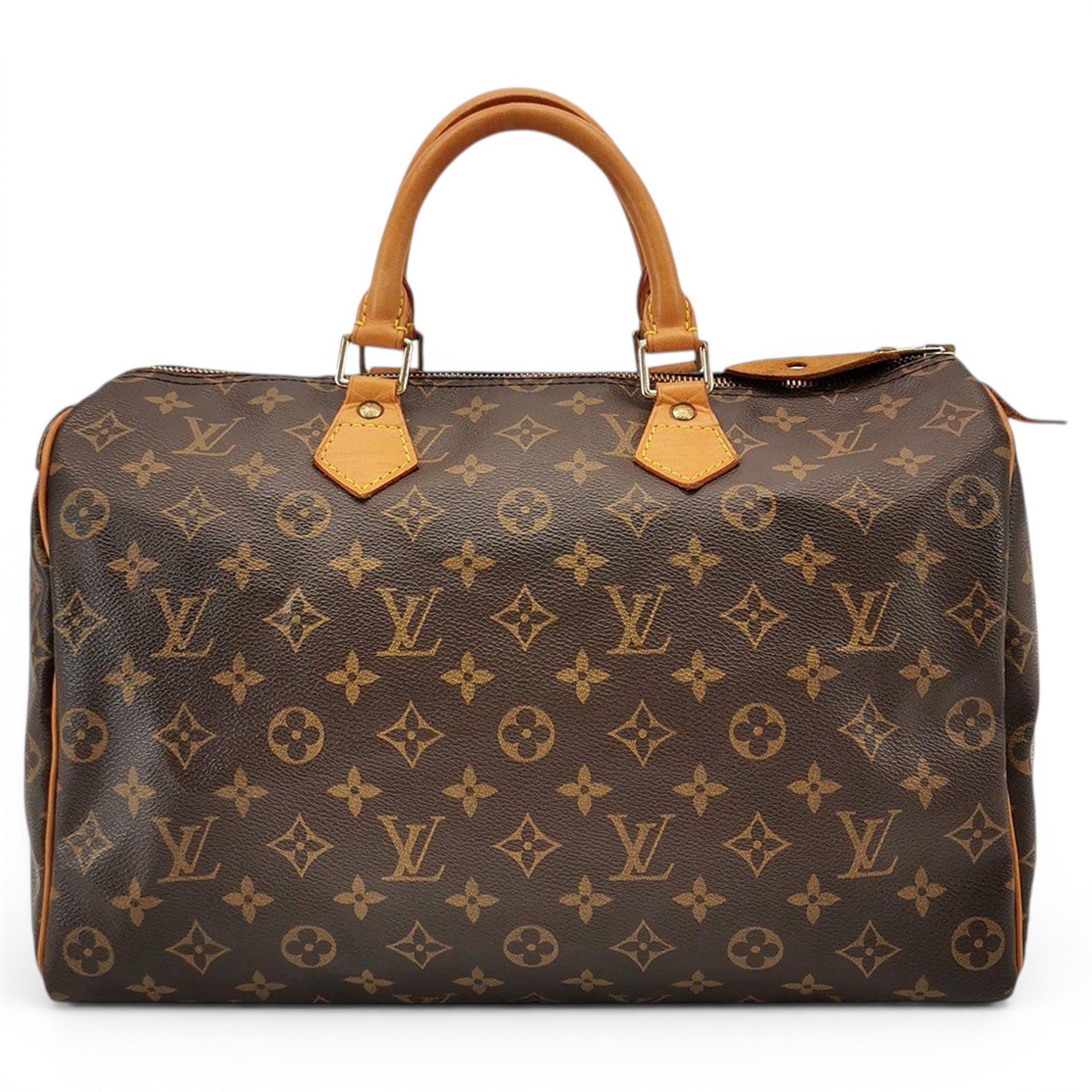 Speedy leather handbag