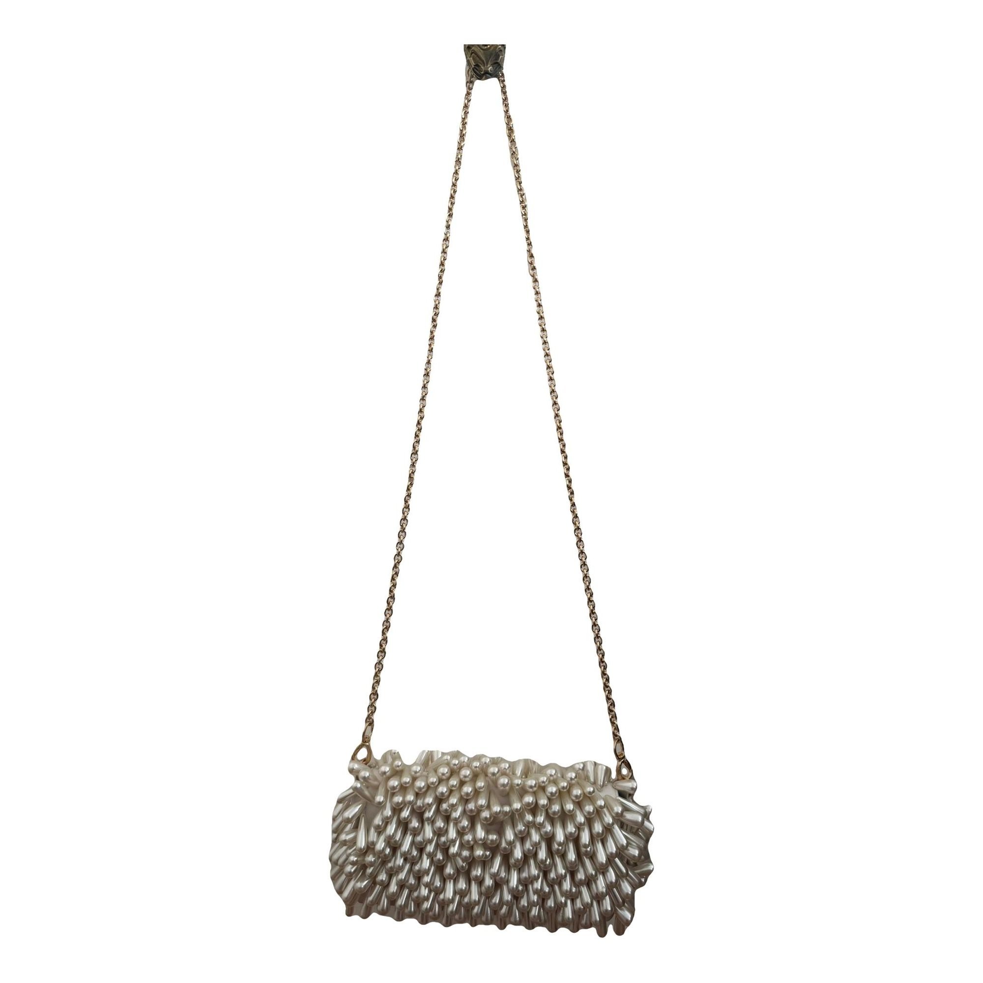 Leather clutch bag