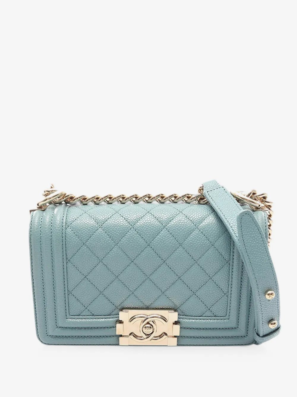 2019 Small Quilted Caviar Boy Flap crossbody bag