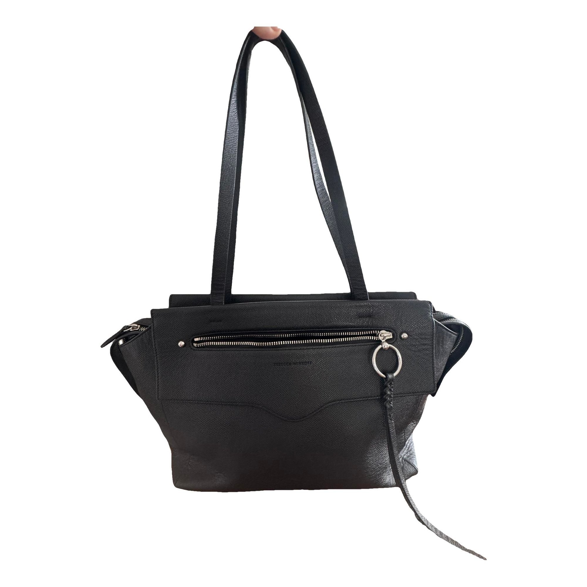 Leather clutch bag