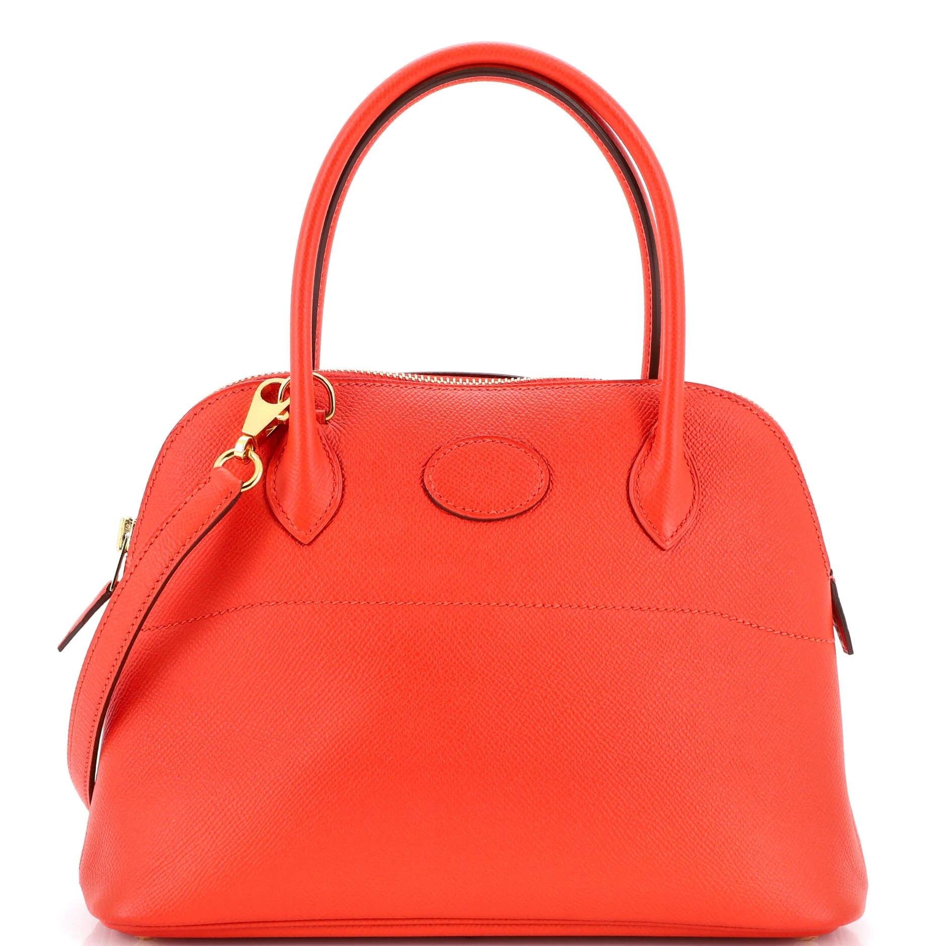 Hermes Bolide 27 Handbag Orange Epsom Leather 2018