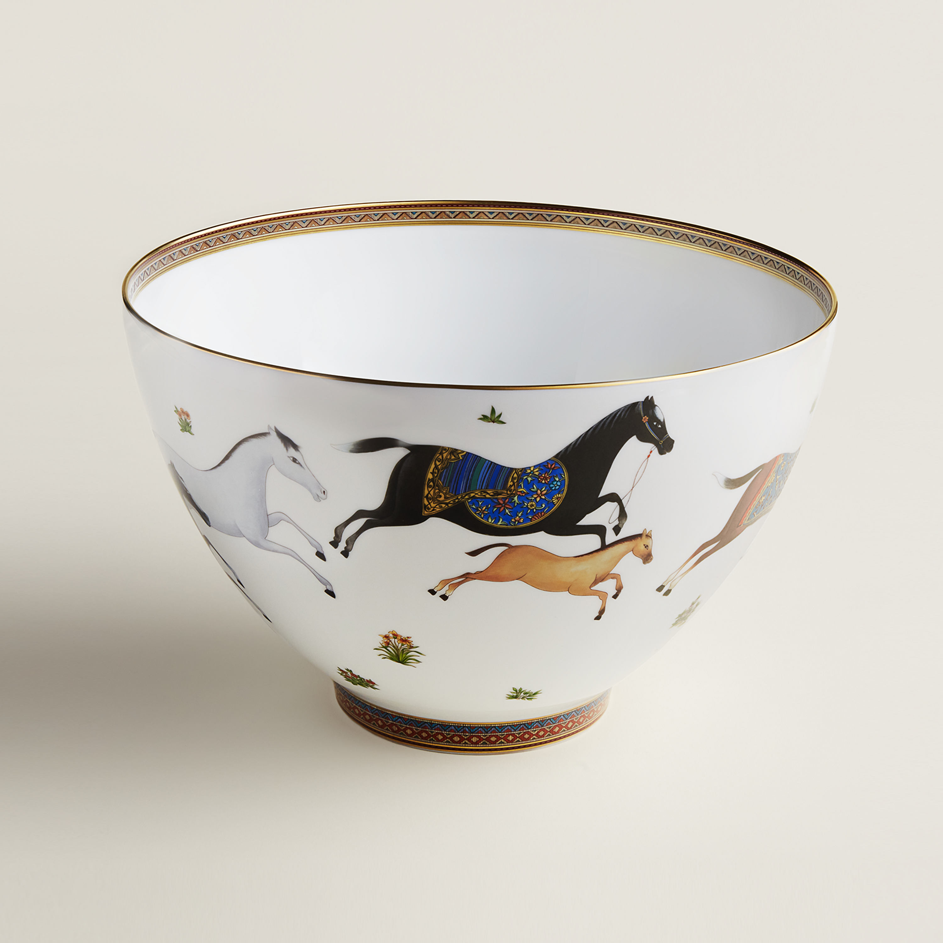 Cheval d’Orient punch bowl