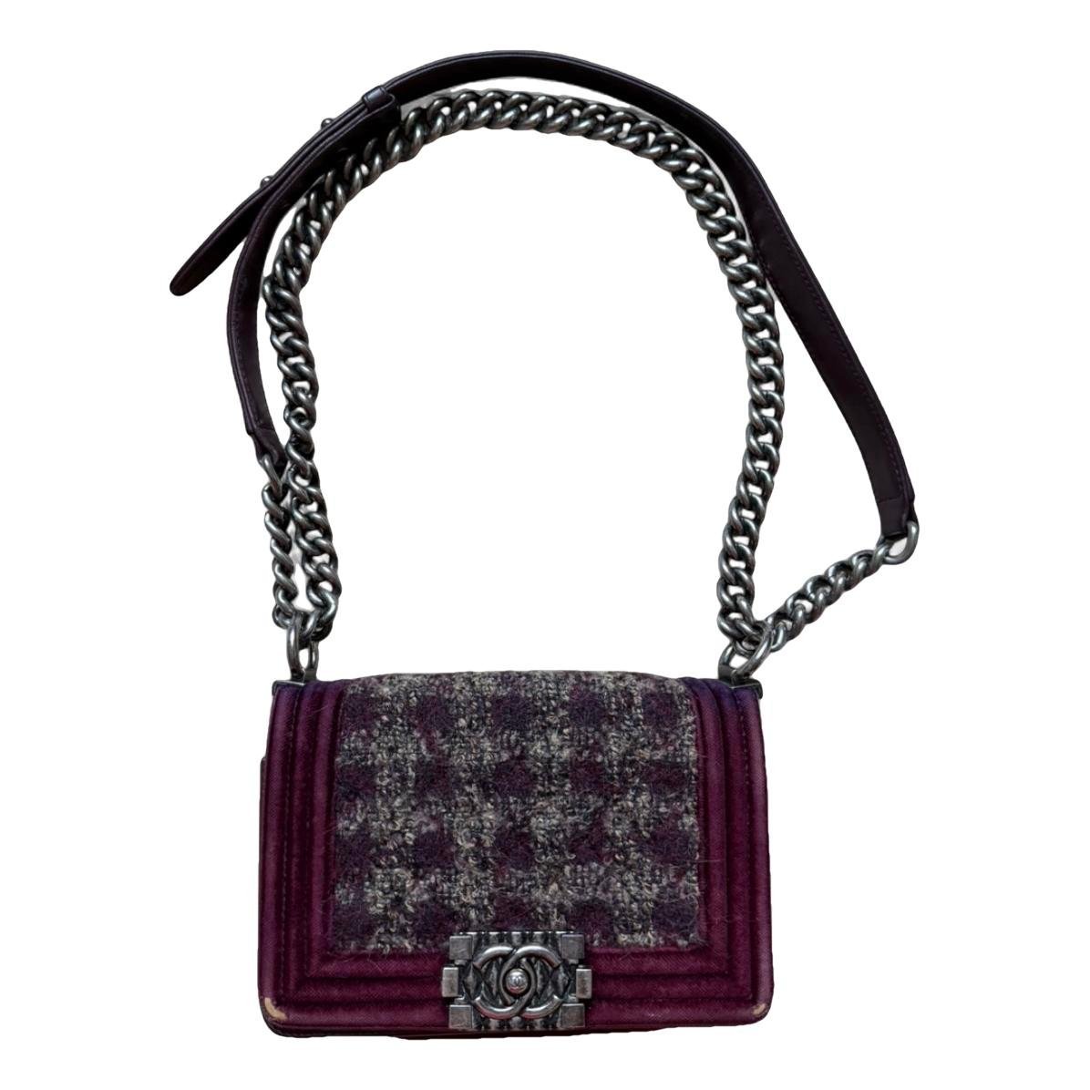 Boy wool crossbody bag