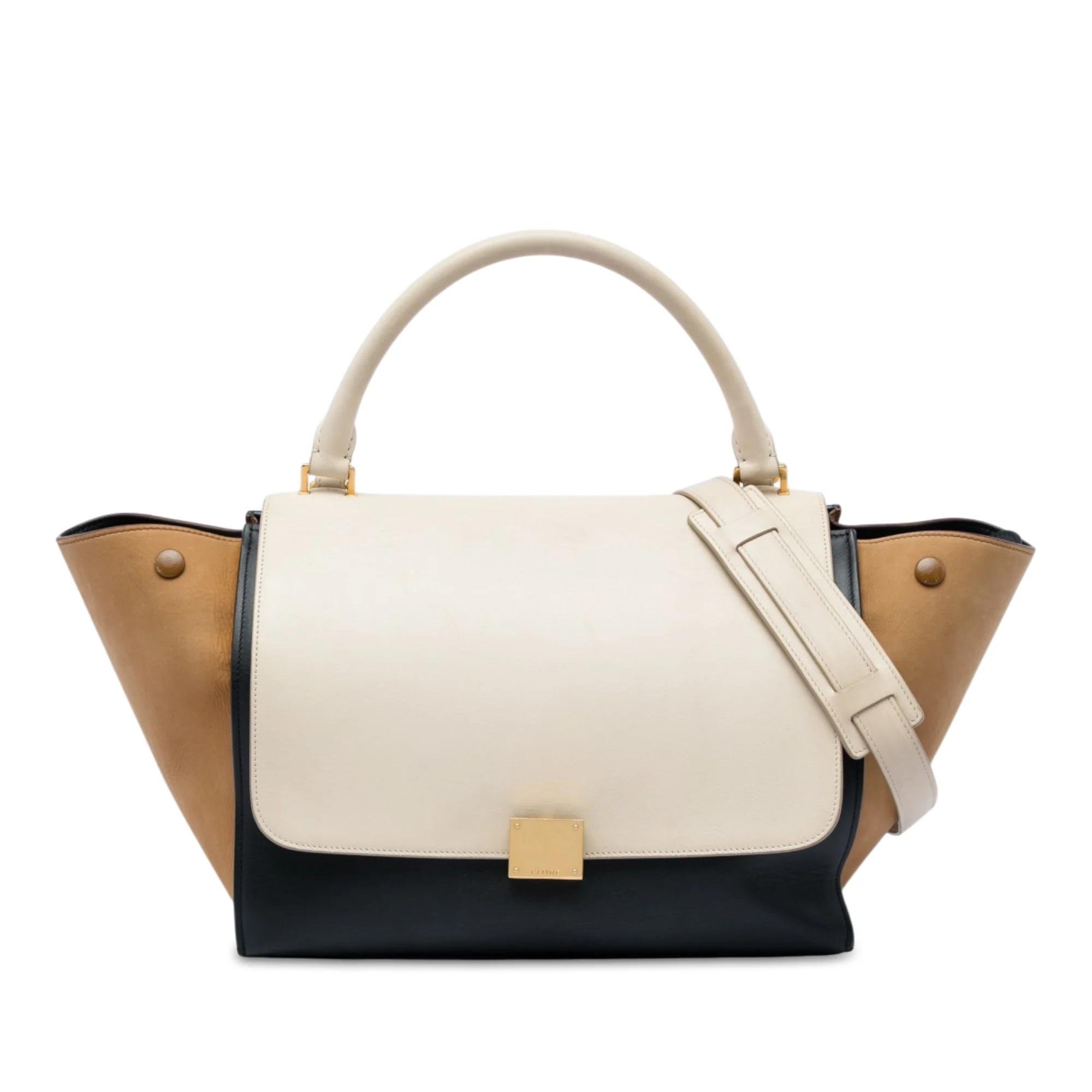 Trapèze pony-style calfskin handbag