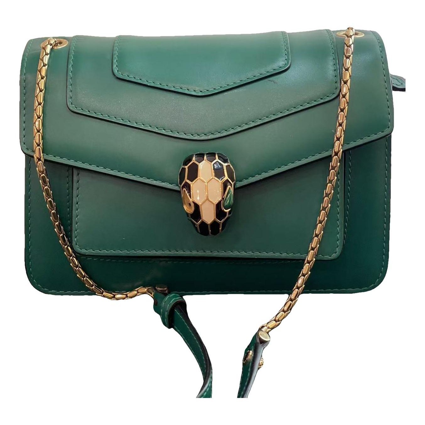 Serpenti leather handbag