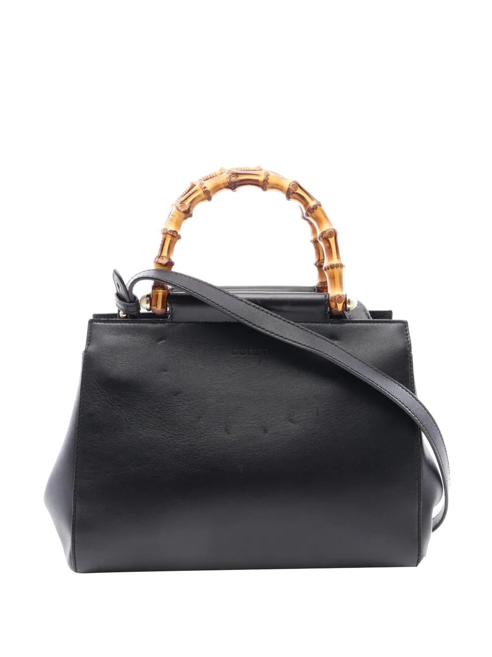 2000-2015 Small Leather Bamboo Nymphaea satchel