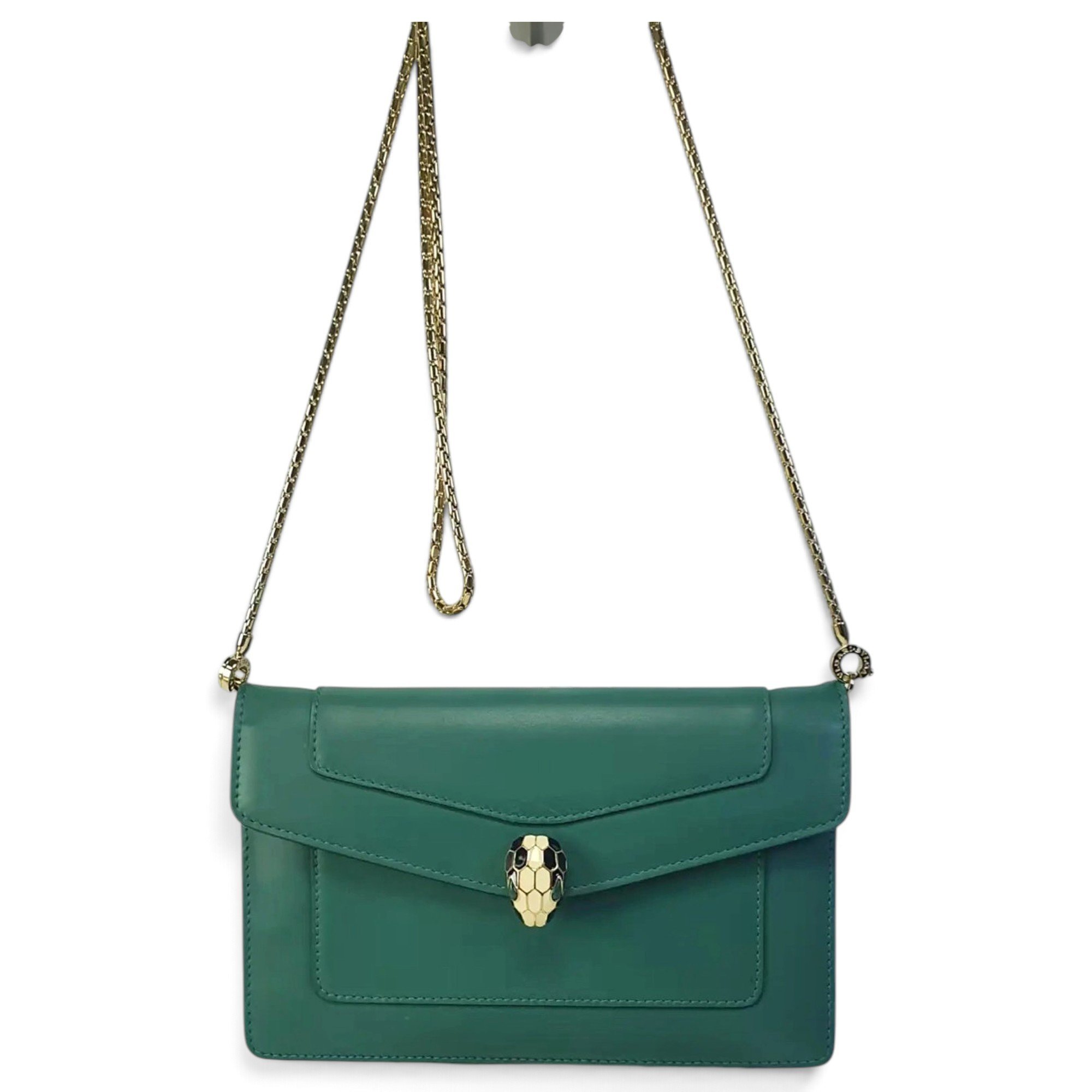 Serpenti leather handbag