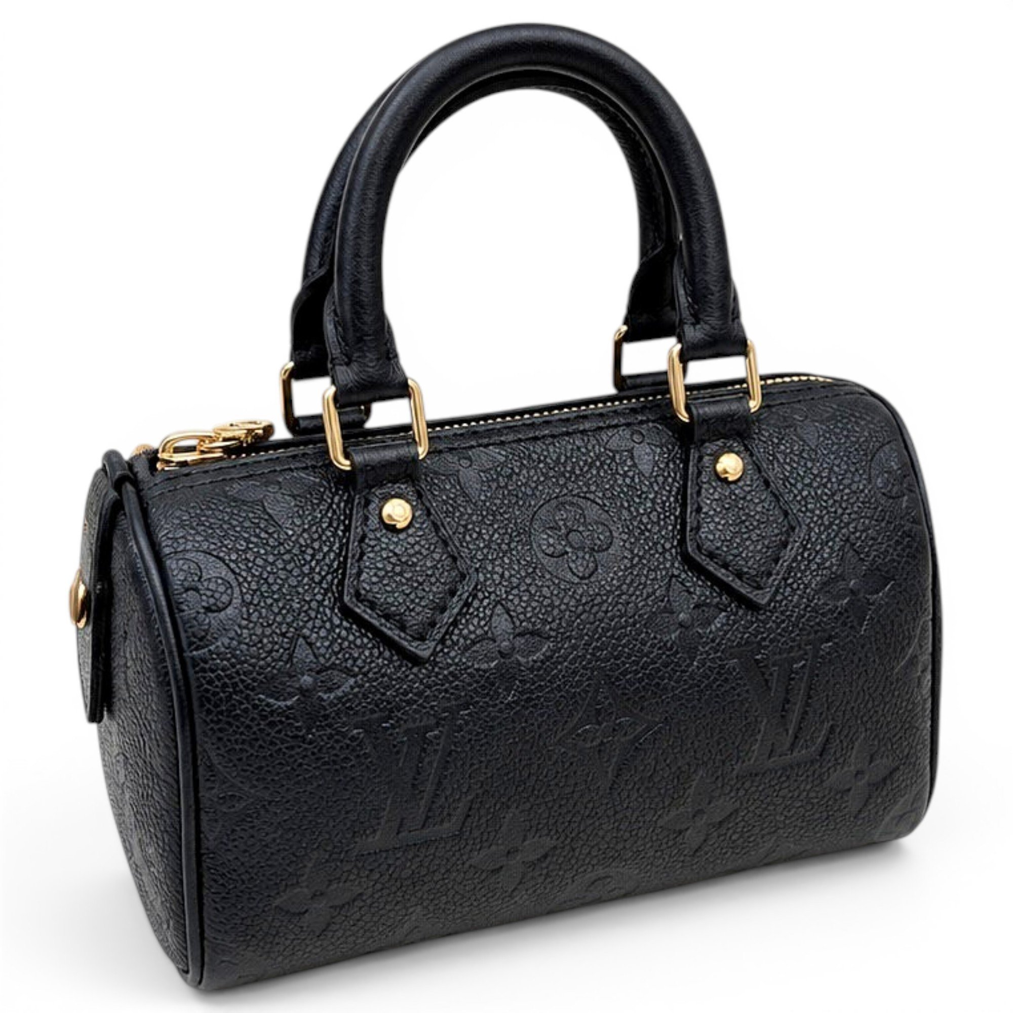 Nano Speedy / Mini HL leather handbag