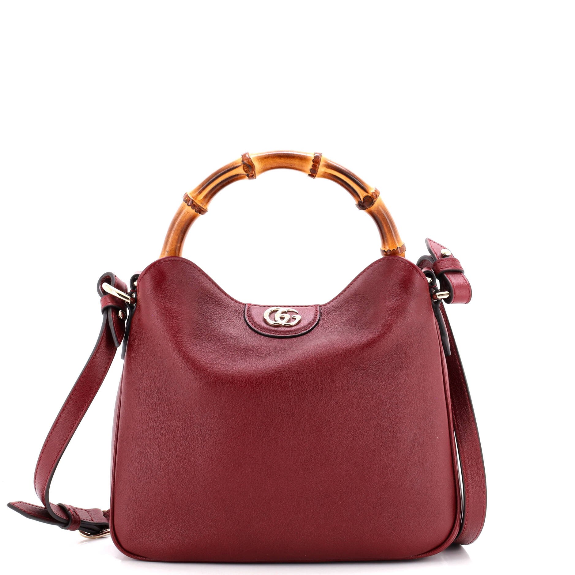 Diana NM Bamboo Shoulder Bag Leather Small