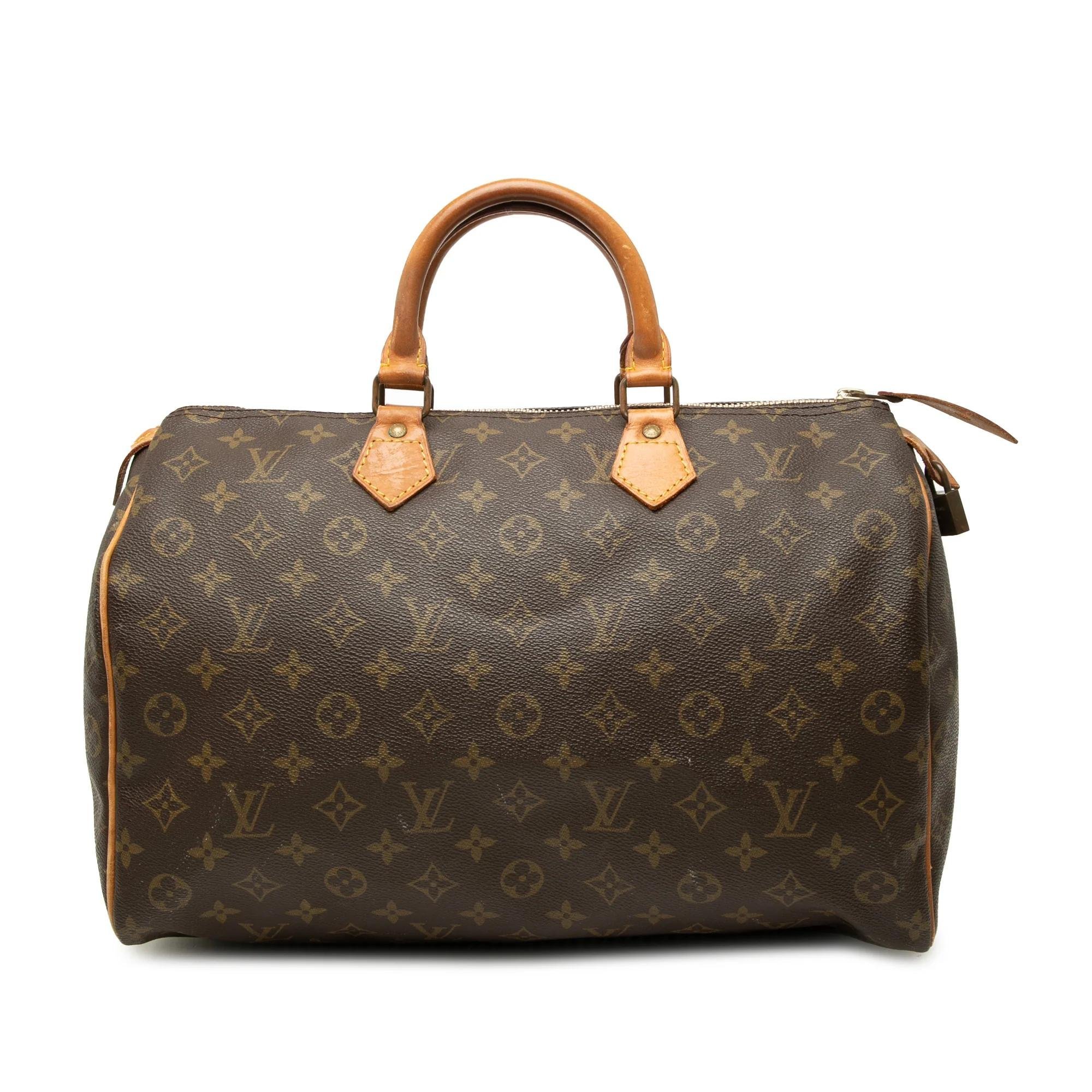 Speedy leather bag