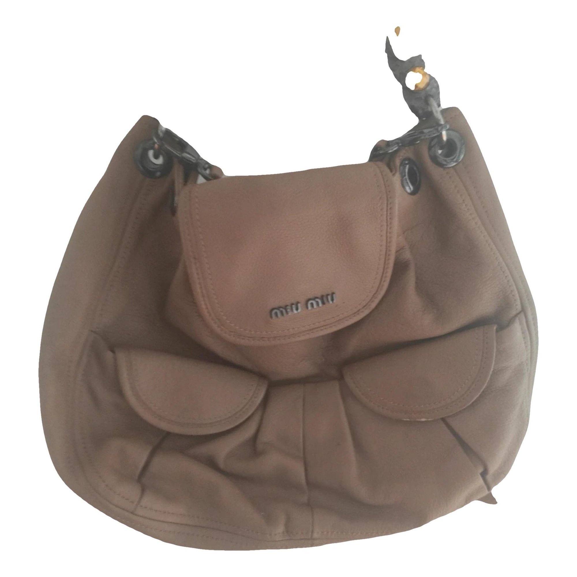 Miu Miu Vitello leather tote