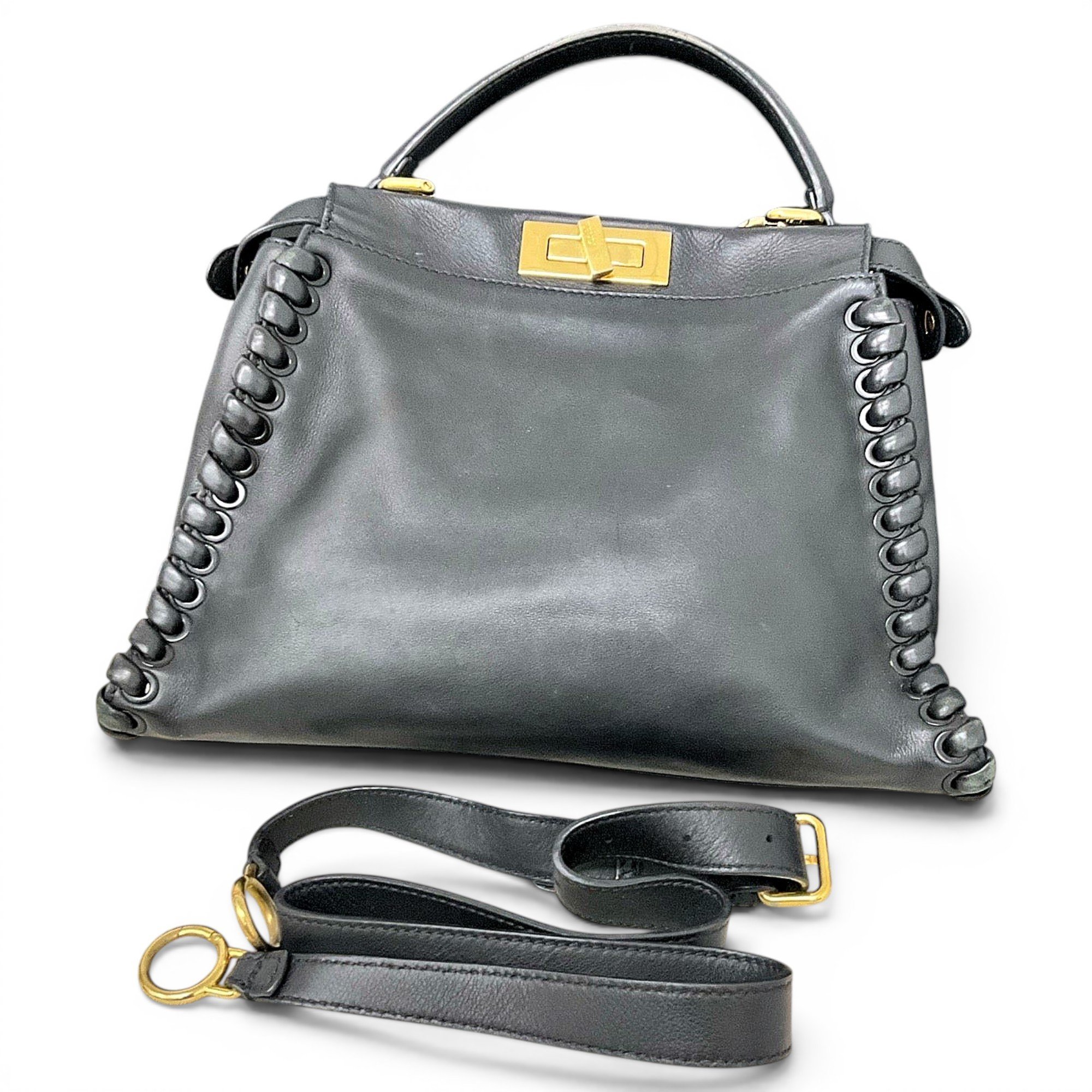 Peekaboo leather bag