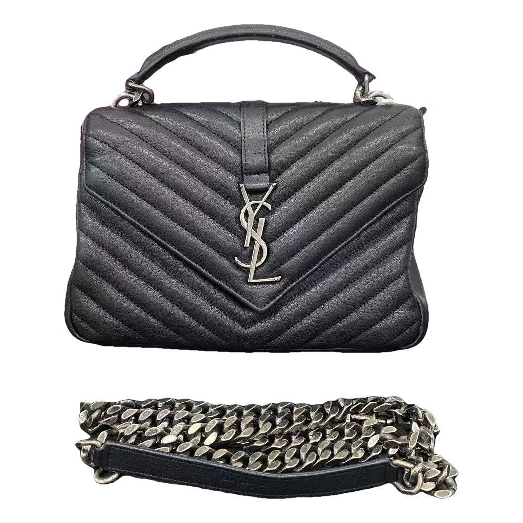 Collége monogramme leather handbag