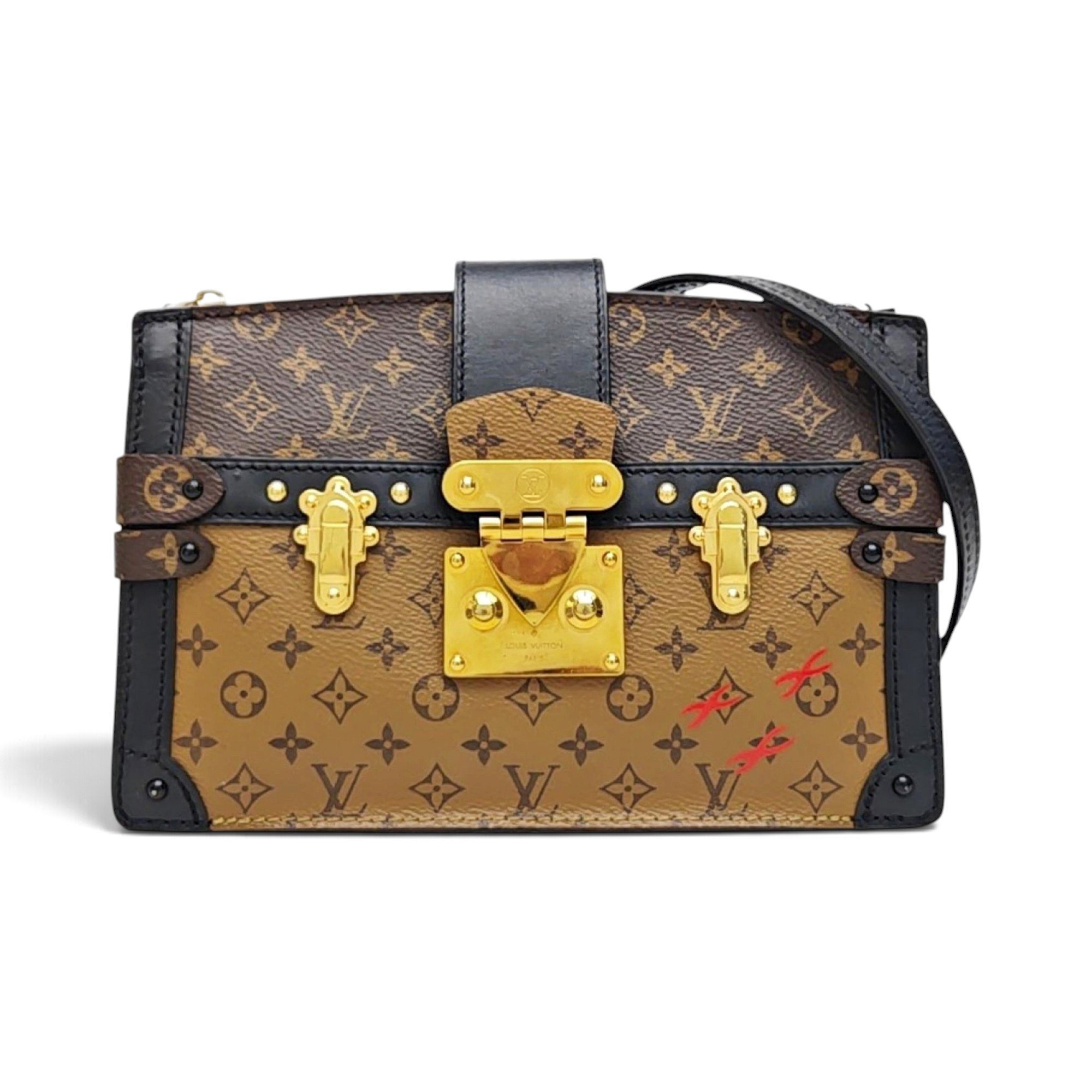 Petite Malle leather handbag