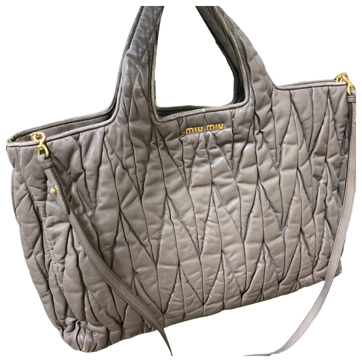 Miu Miu Matelassé leather handbag