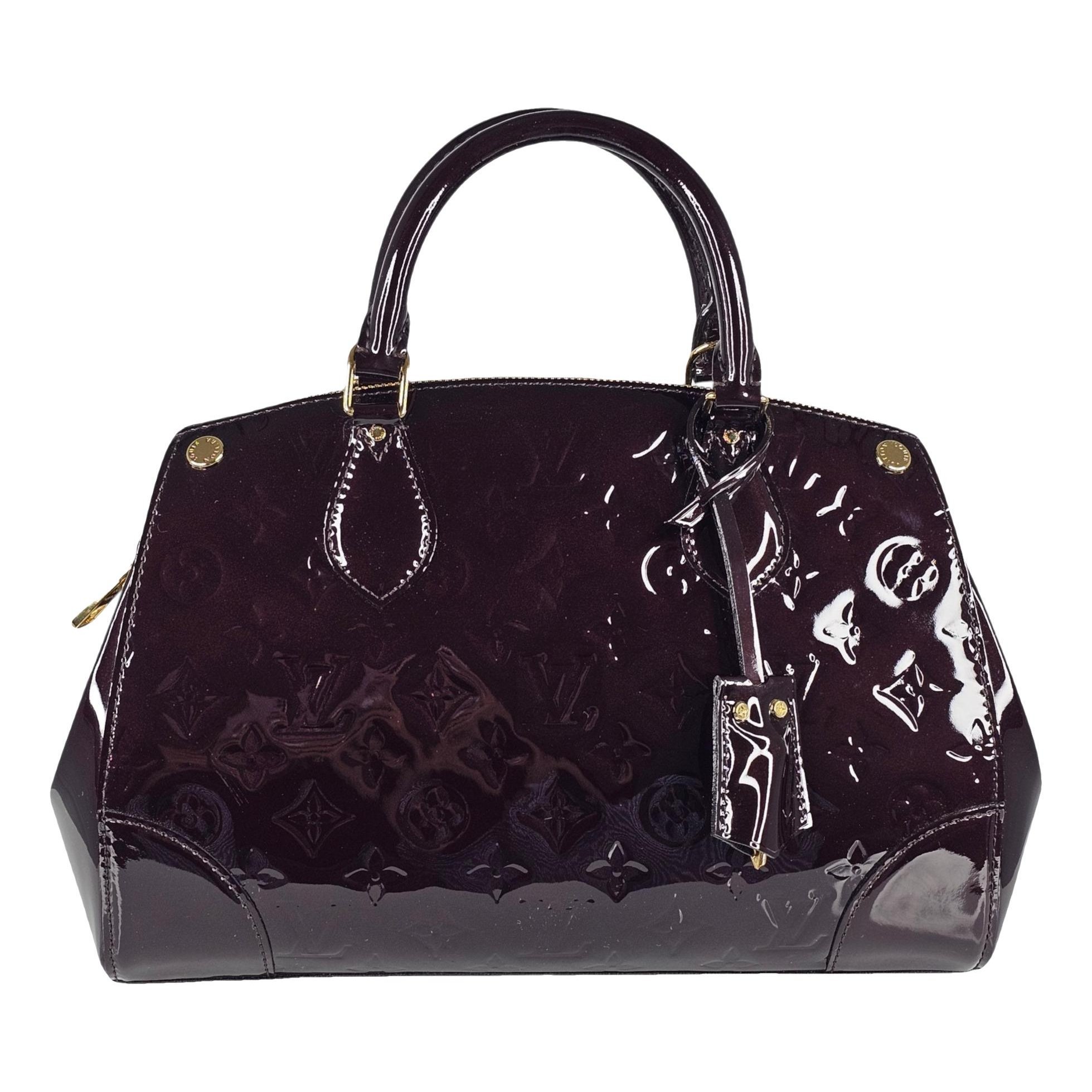 Patent leather handbag