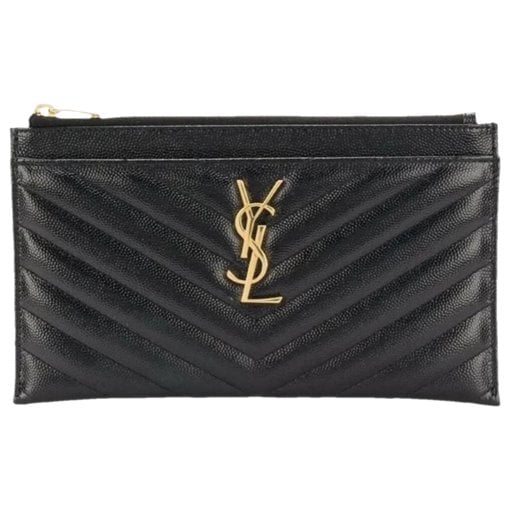 Leather clutch bag