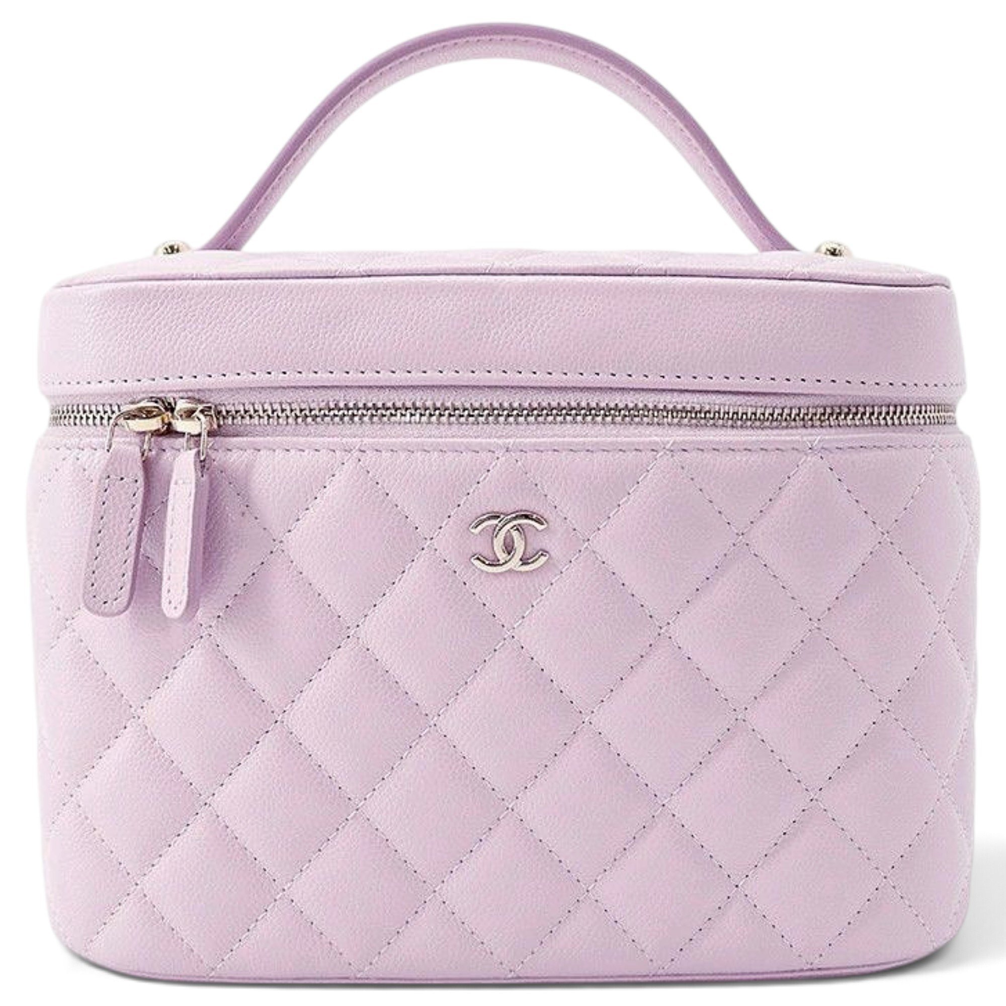 Vanity leather handbag