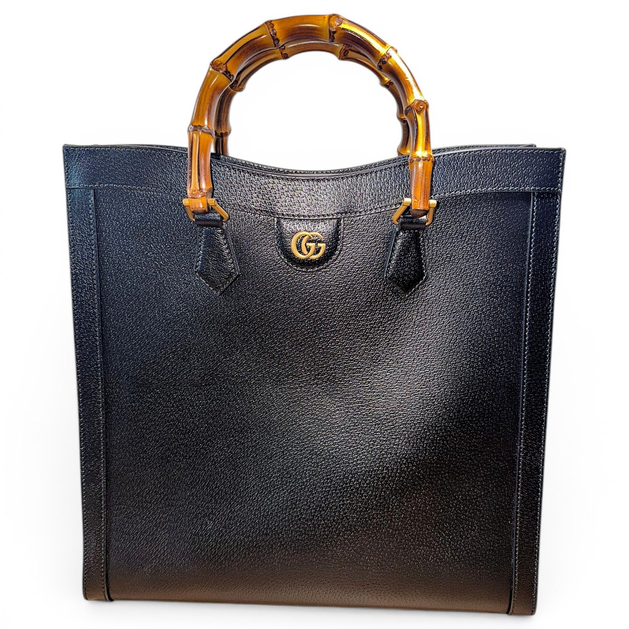 Diana Bamboo leather handbag
