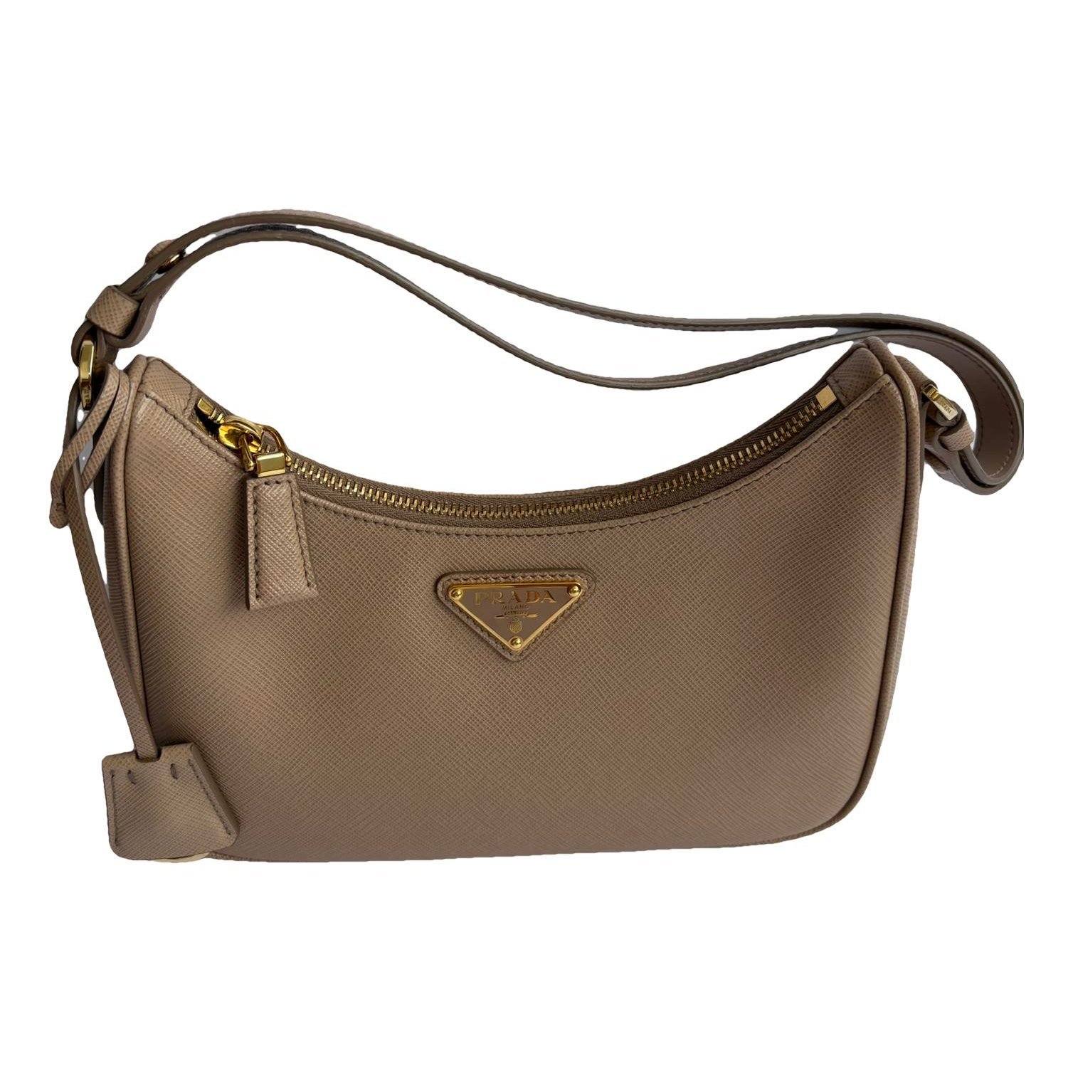 Re-edition leather handbag