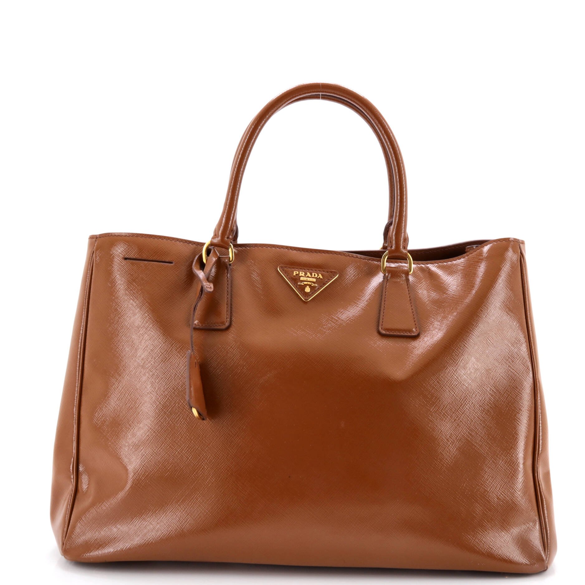 Prada Lux Open Tote Spazzolato Leather Large