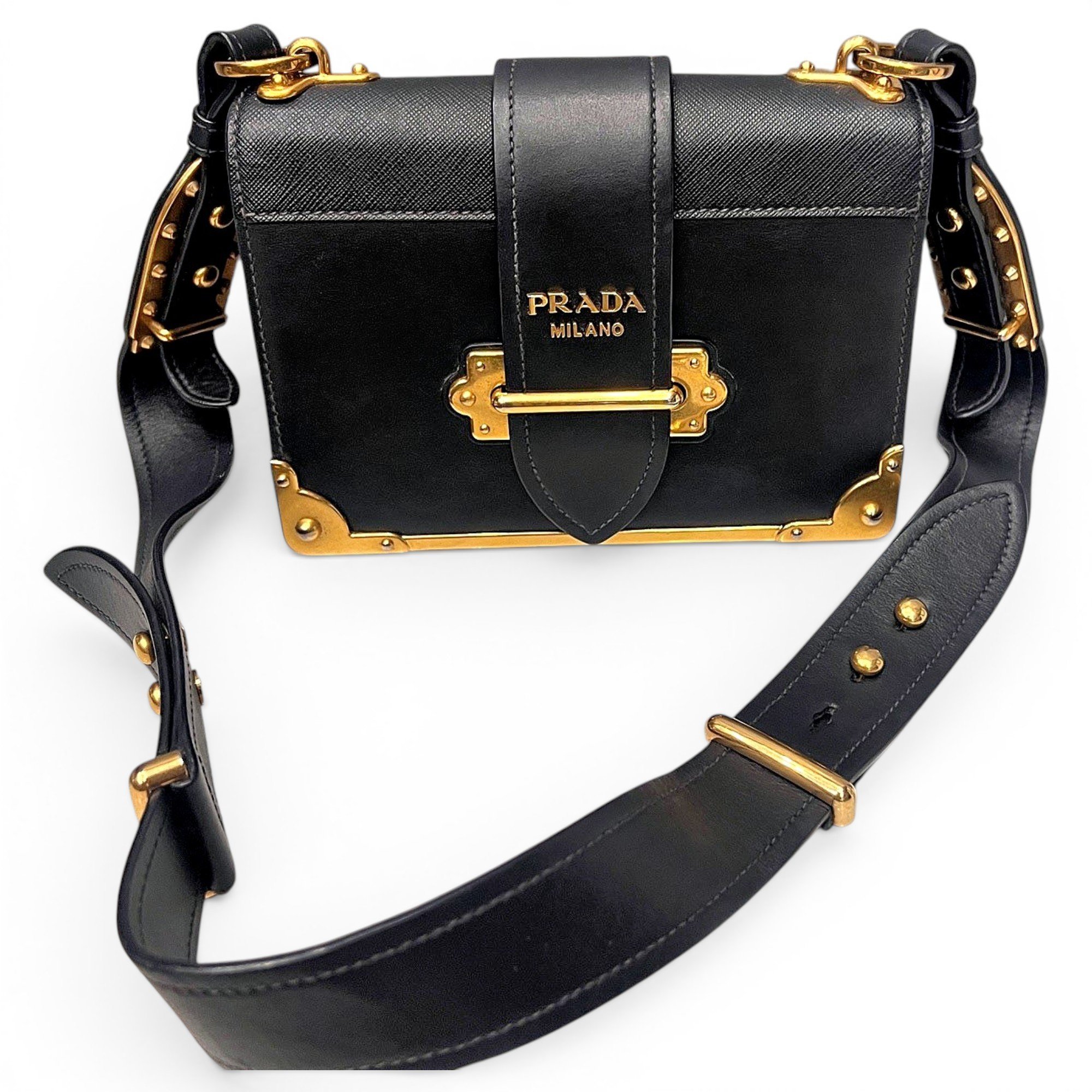 Cahier leather handbag