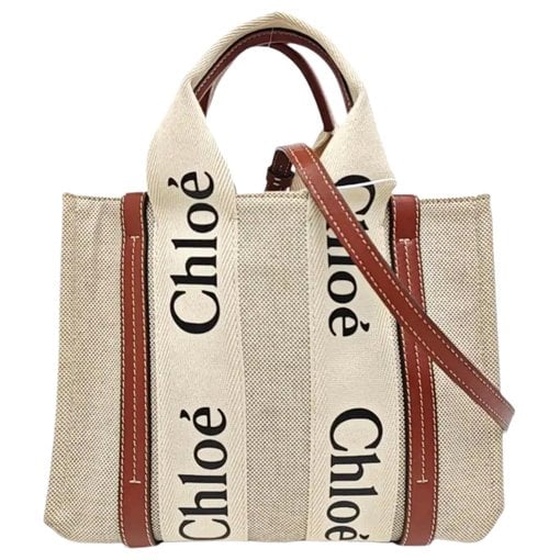 Chloe Woody cloth handbag
