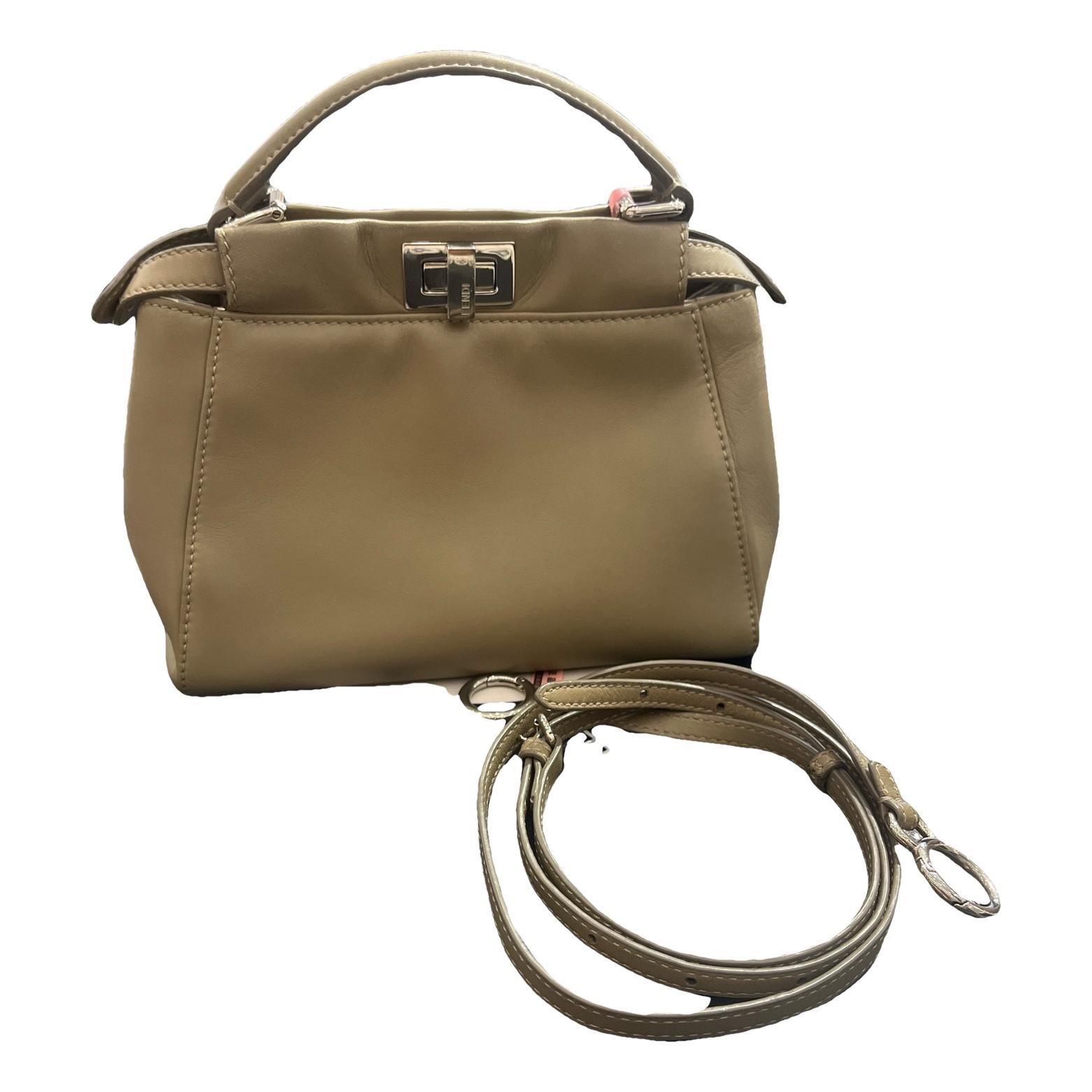 Peekaboo leather handbag