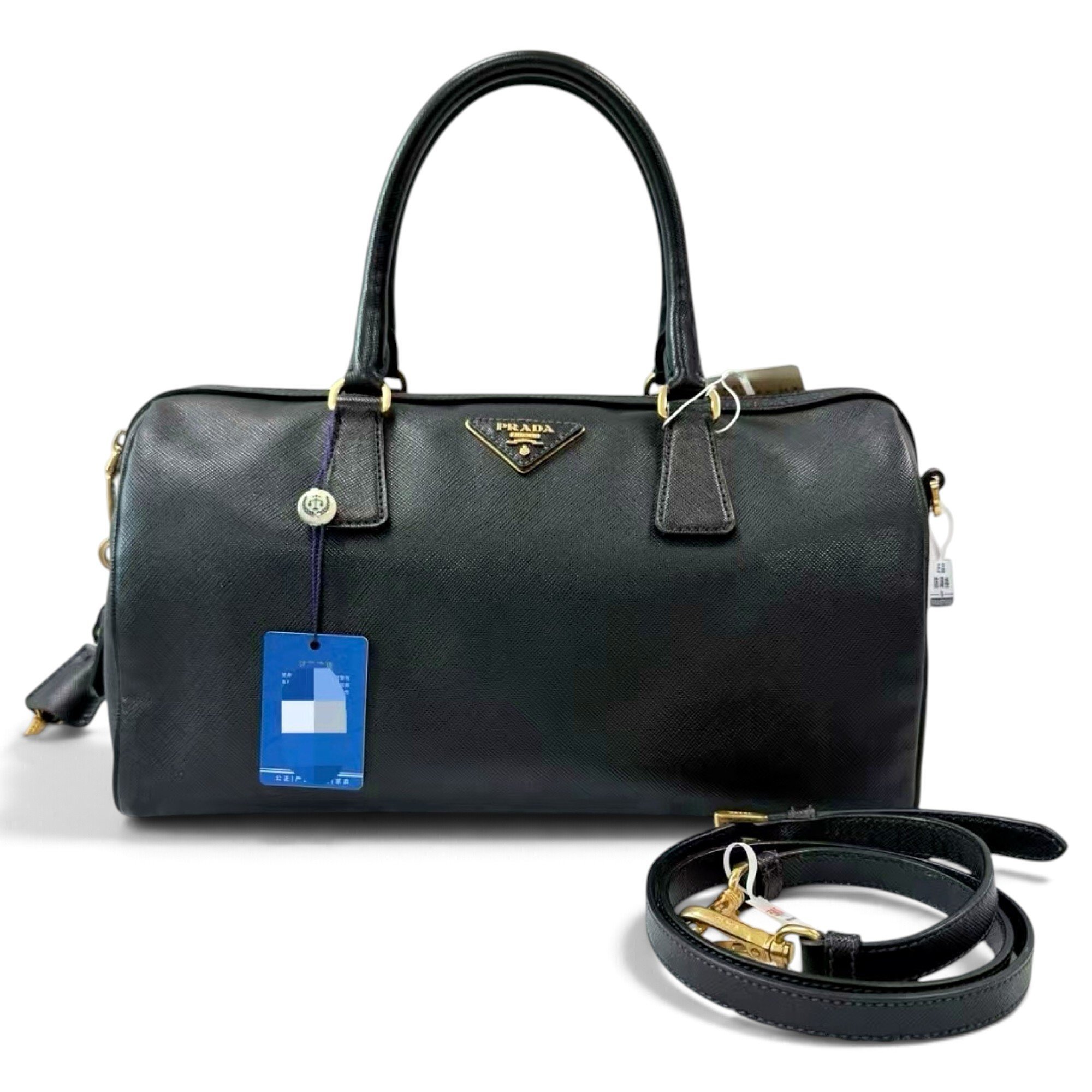 Leather bowling bag