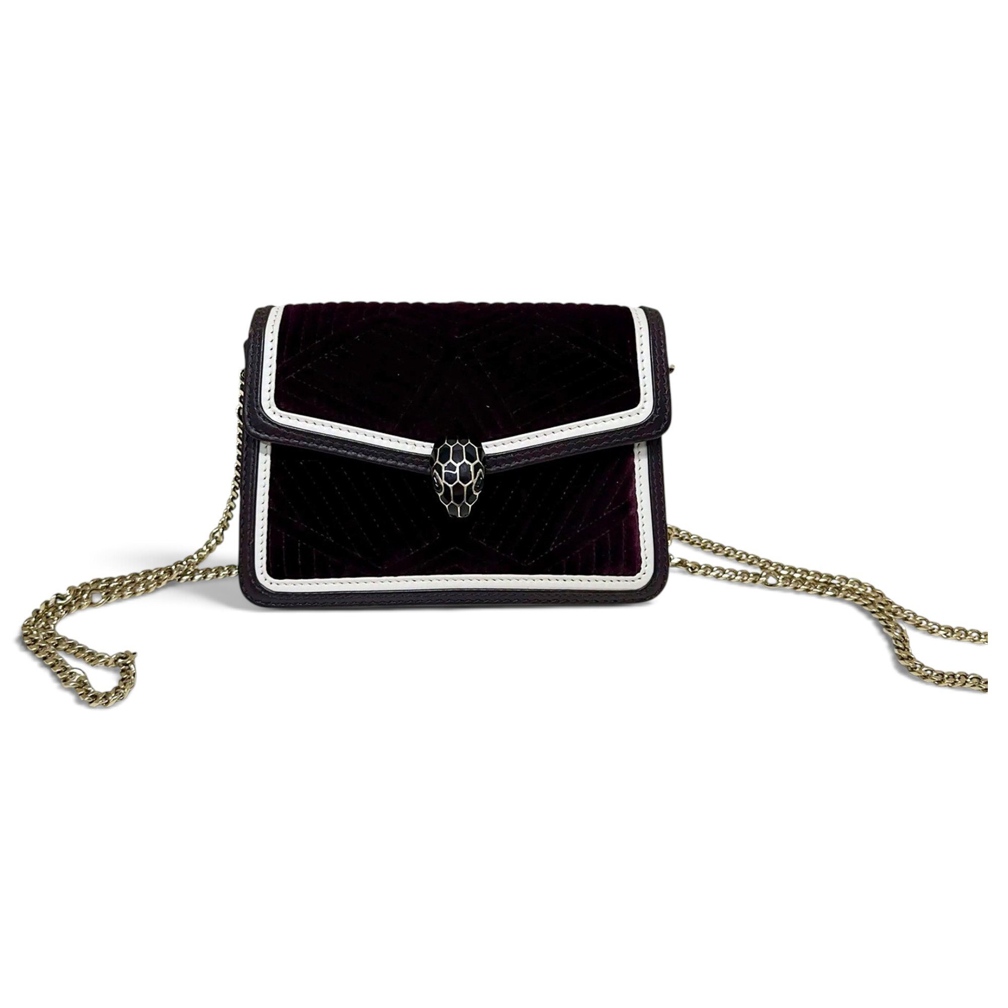 Serpenti velvet handbag