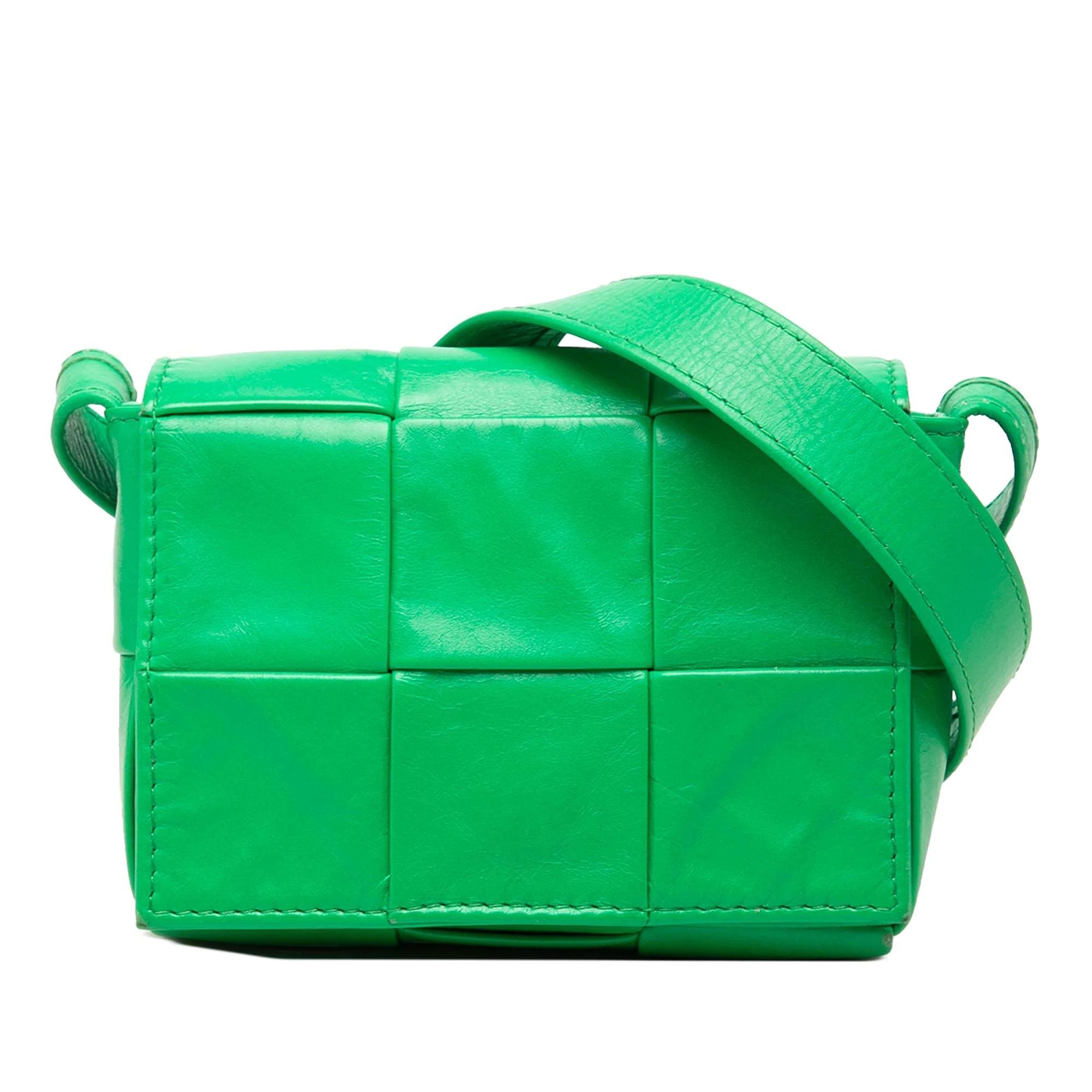 Cassette leather handbag