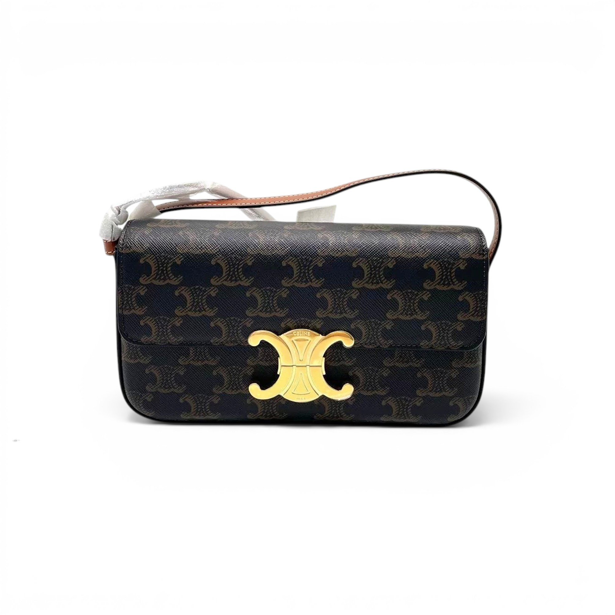 Triomphe leather handbag