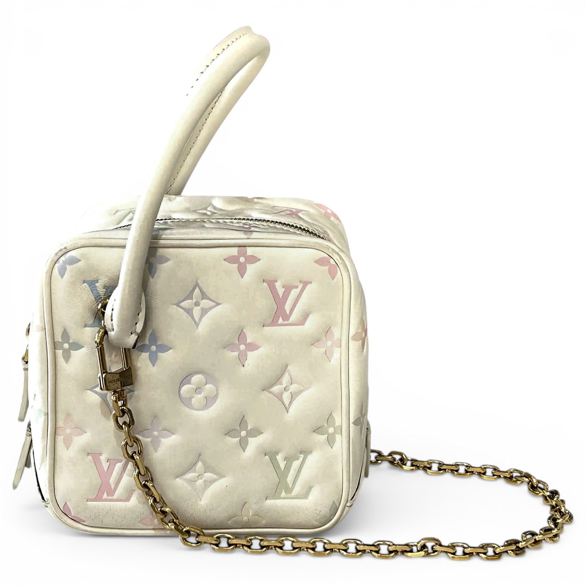 Square bag leather handbag