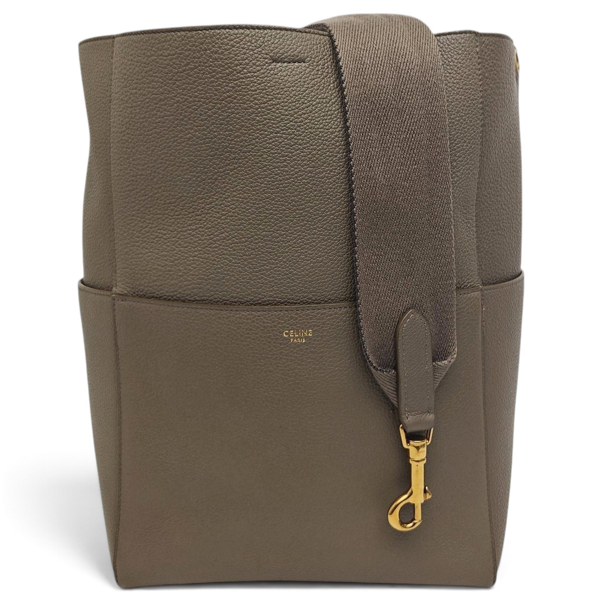 Seau Sangle leather tote