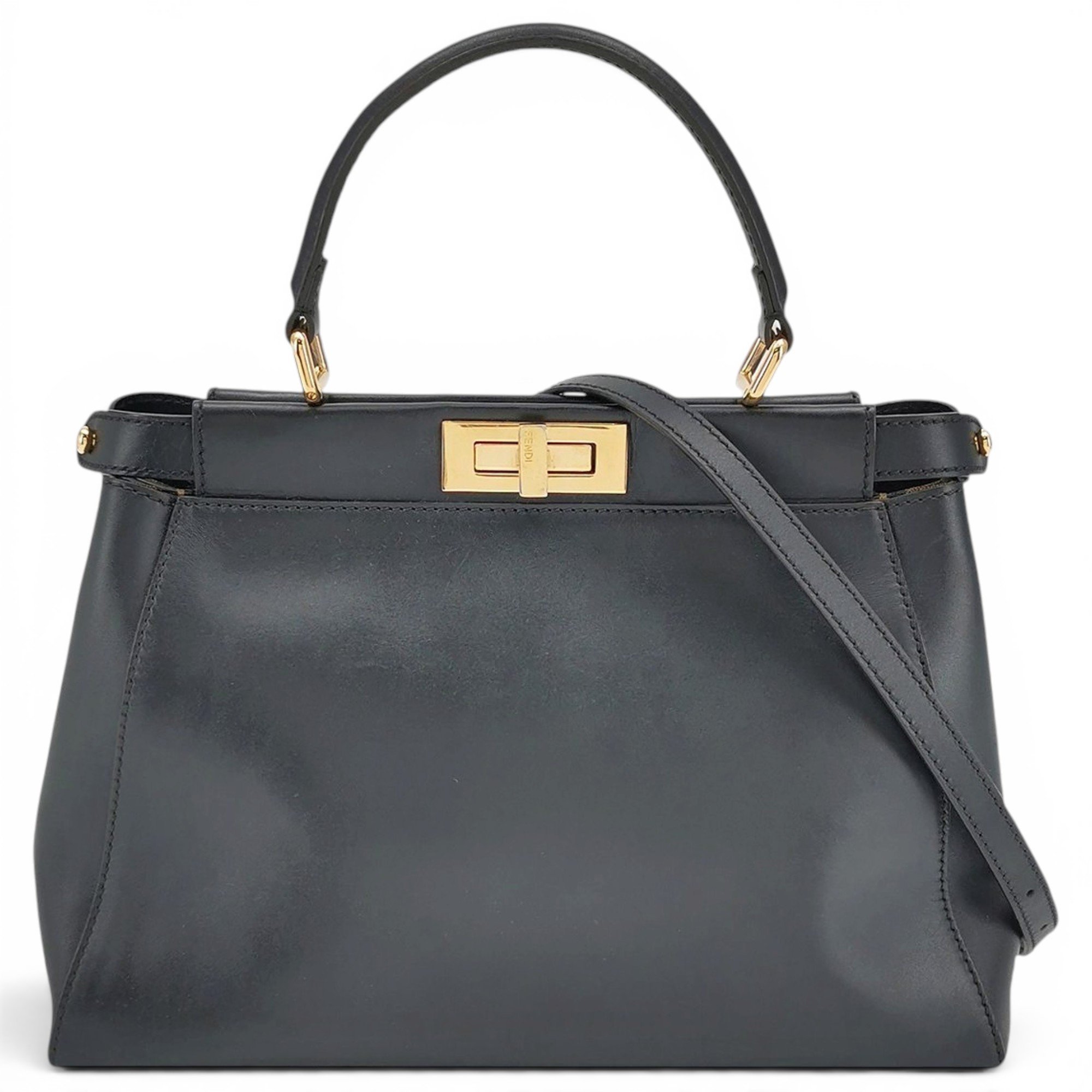 Peekaboo leather handbag
