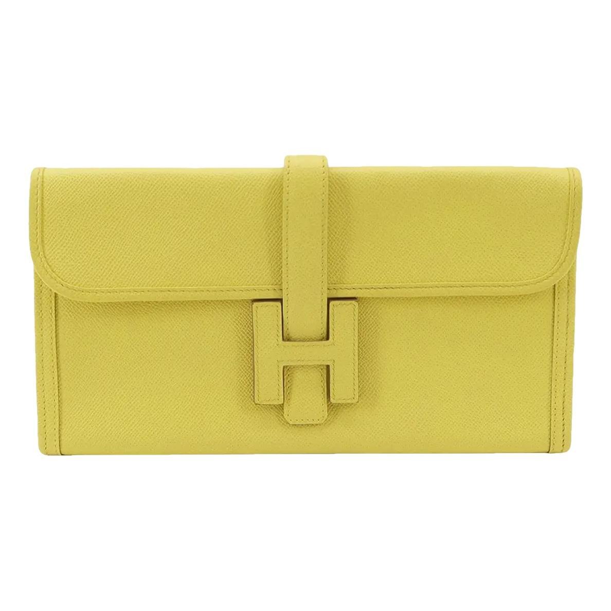 Hermes Jige Elan Handbag Epsom Leather