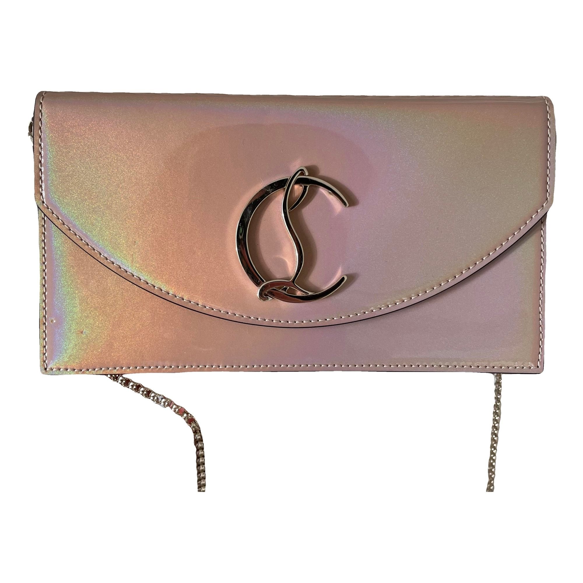 Leather clutch bag