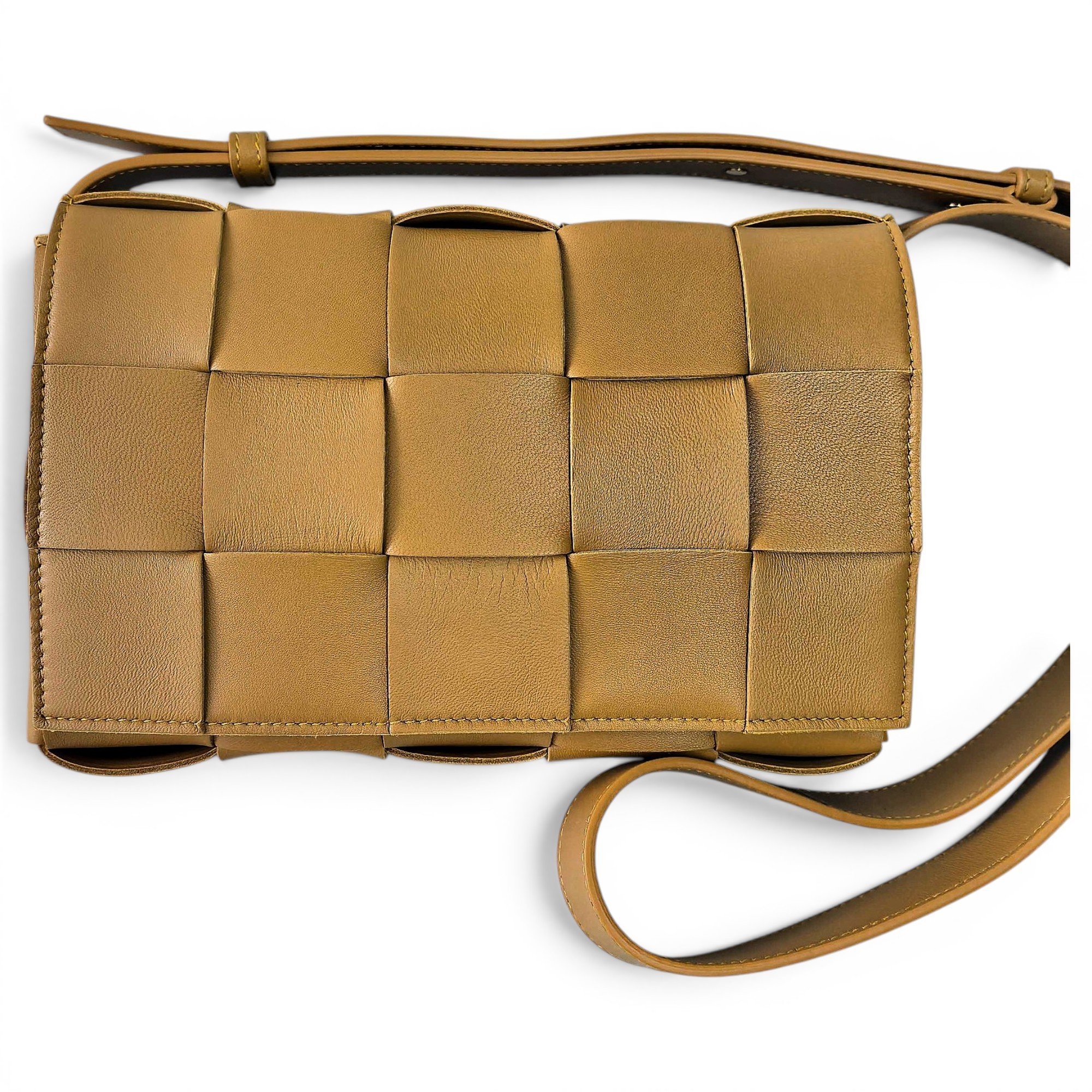 Cassette leather handbag