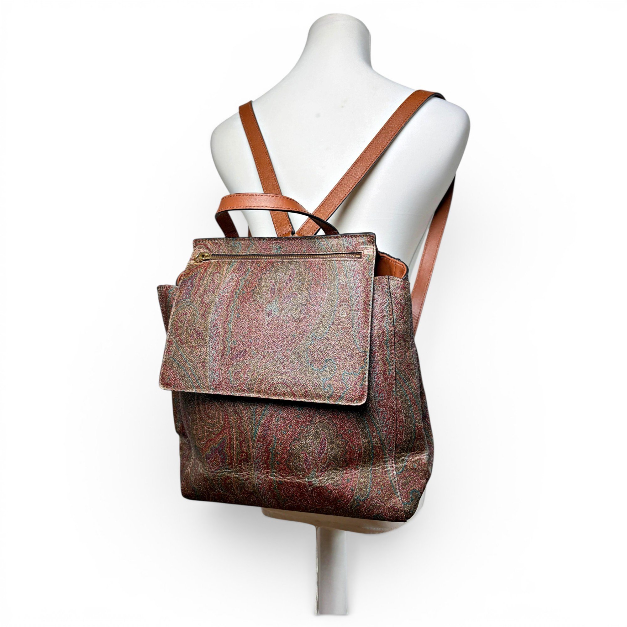 Leather backpack
