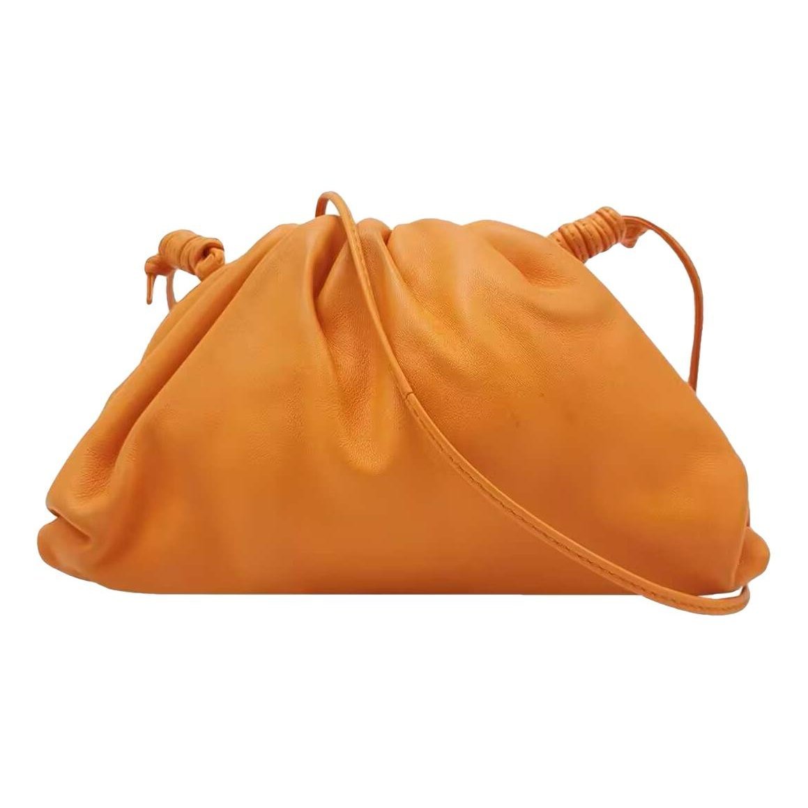 Pouch leather handbag