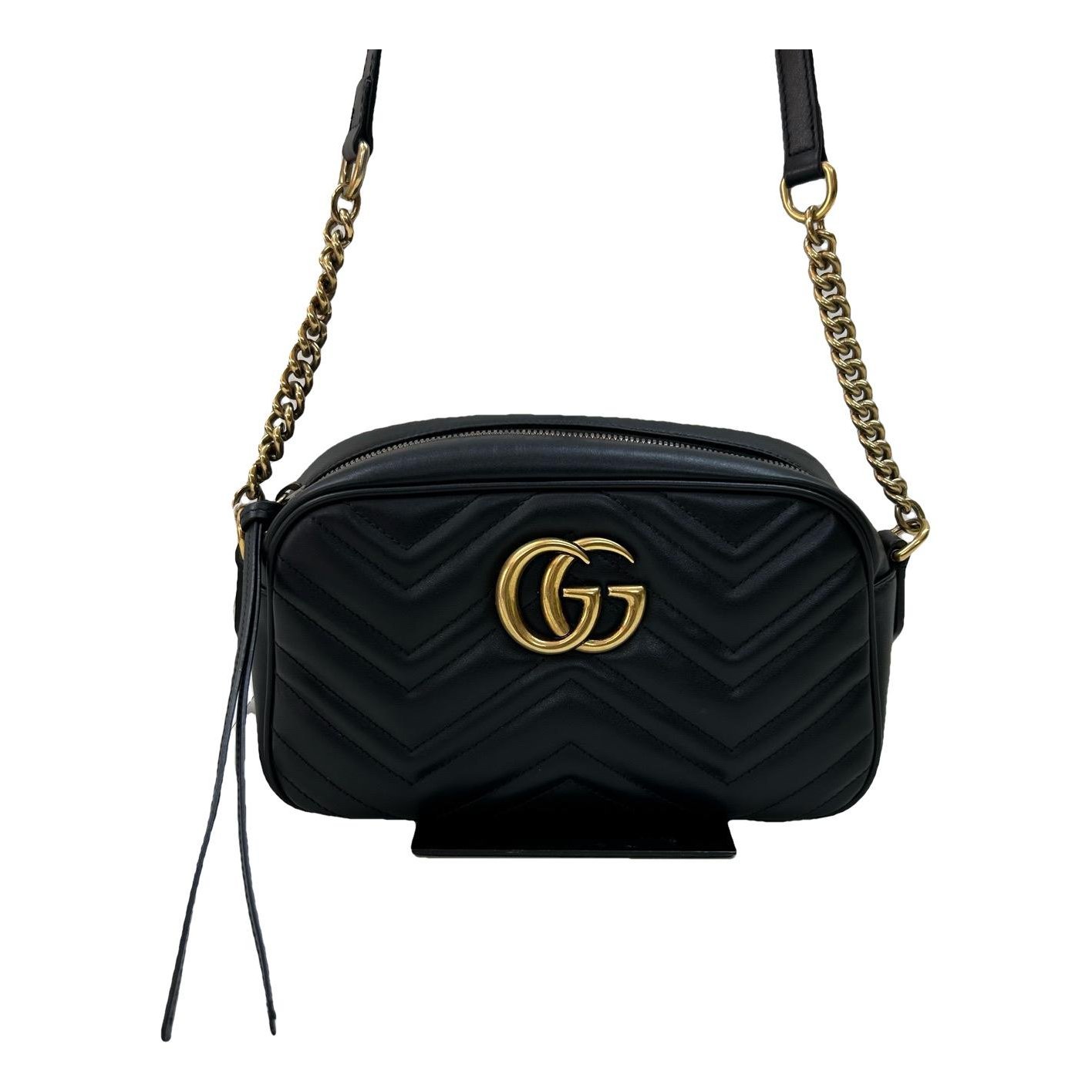 Pearly GG Marmont leather crossbody bag