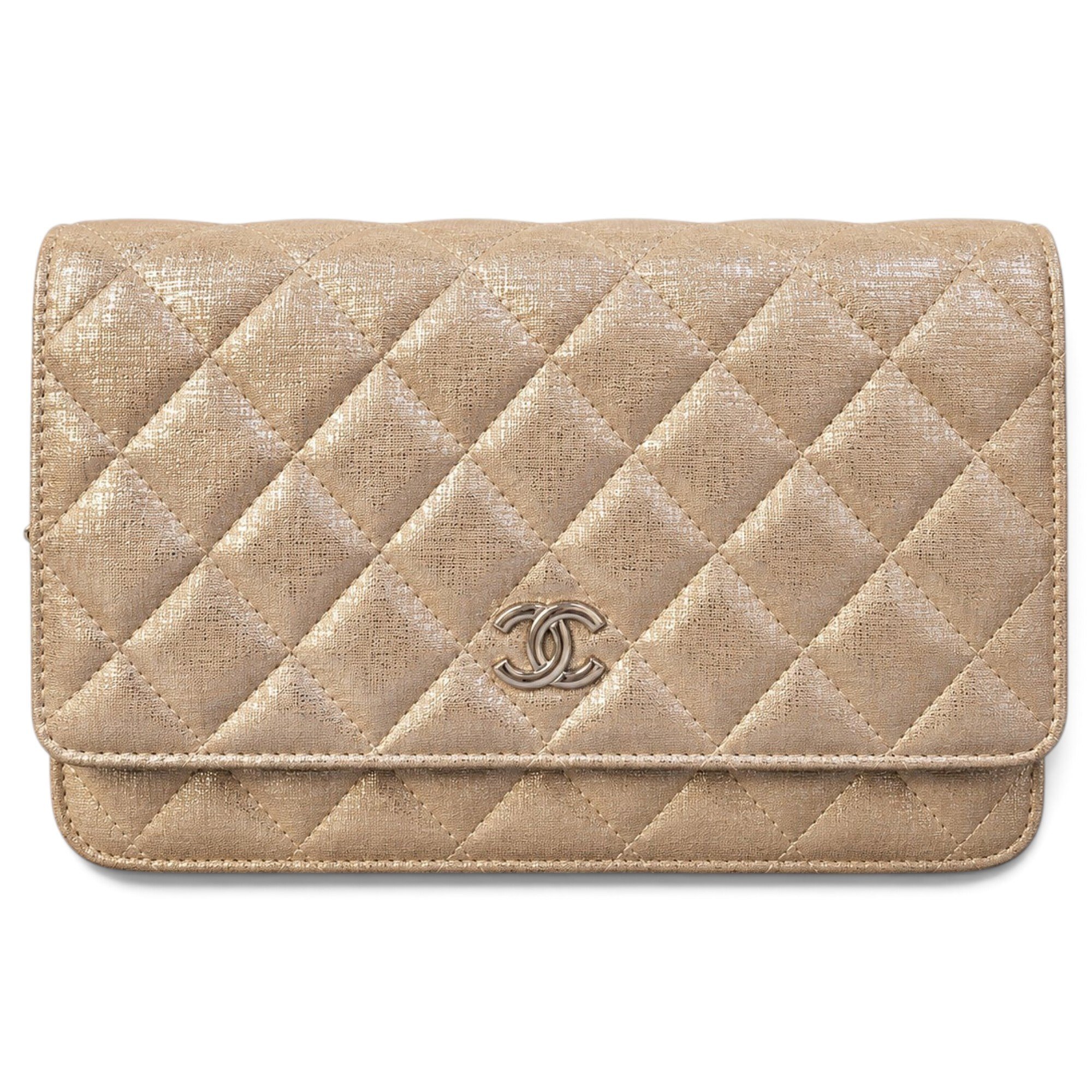 Wallet On Chain leather handbag