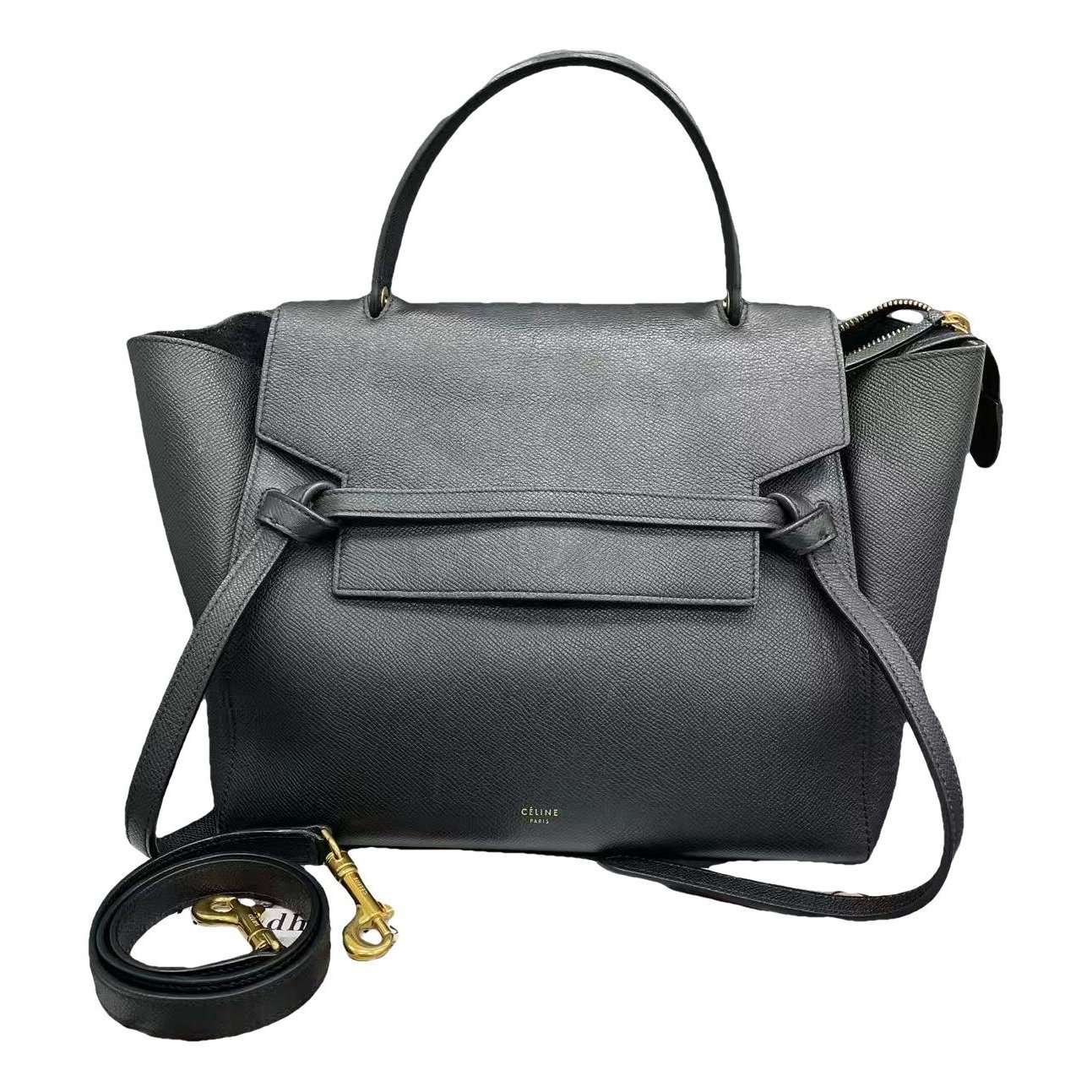 Belt leather handbag