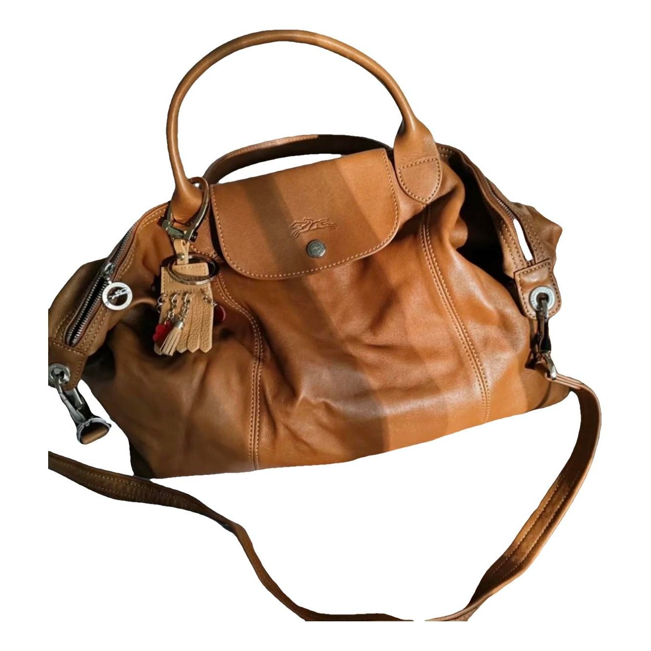 Pliage leather travel bag