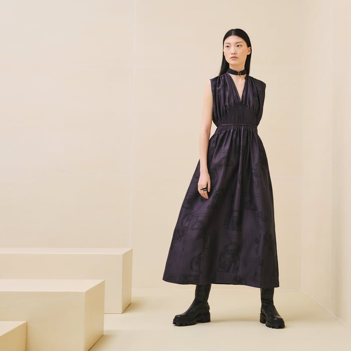 Violet Améthyste "En Desordre Finesse" Dress