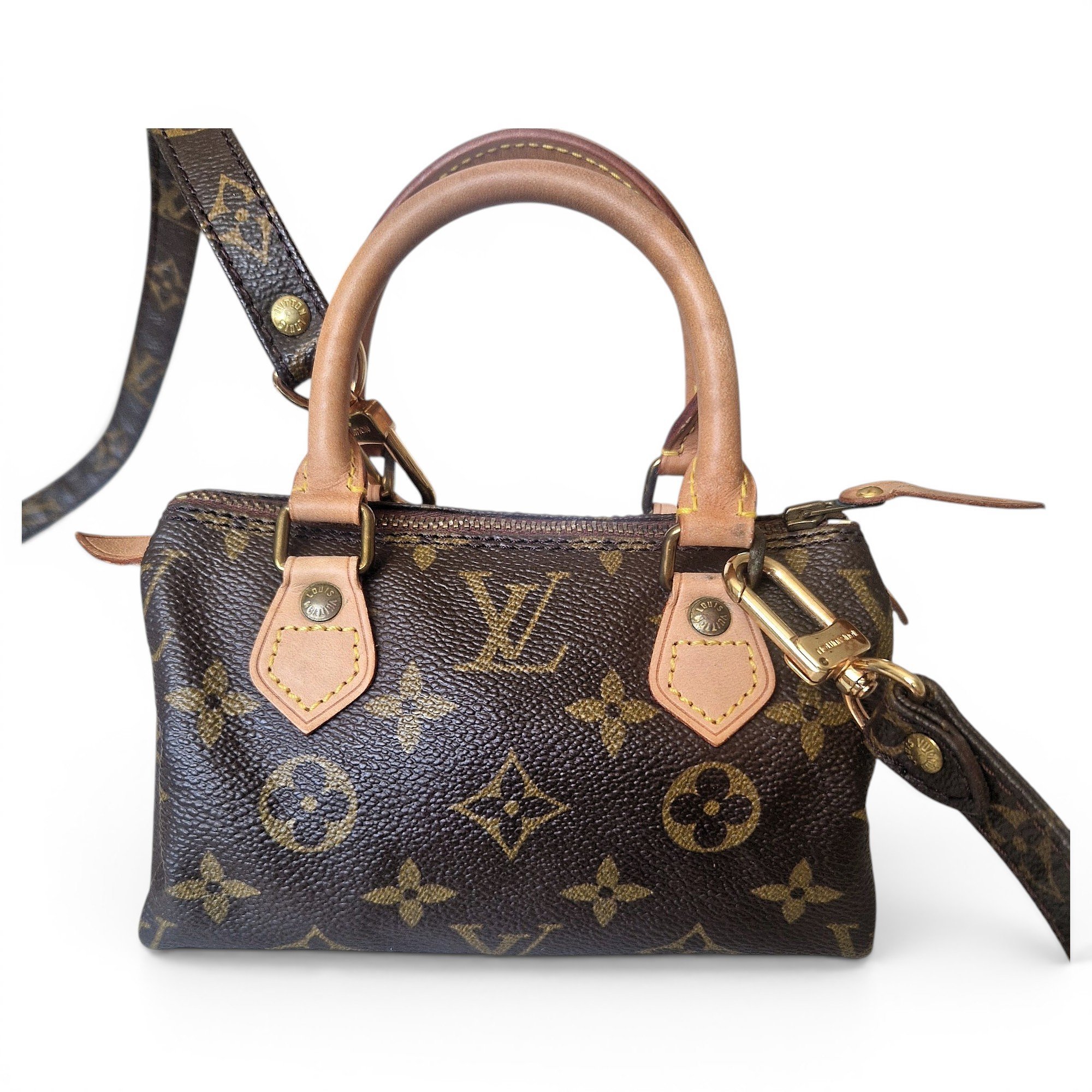 Nano Speedy / Mini HL leather handbag
