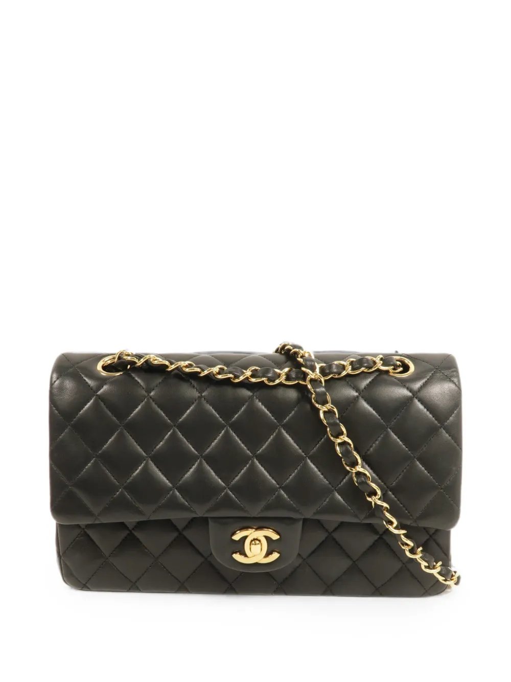 CC turn-lock crossbody bag